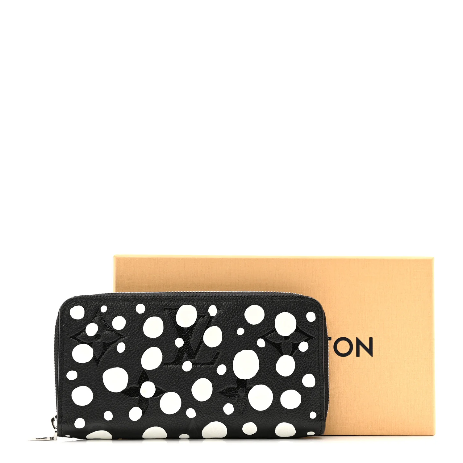 LV X YK Empreinte Zippy Wallet Black White - Image 4