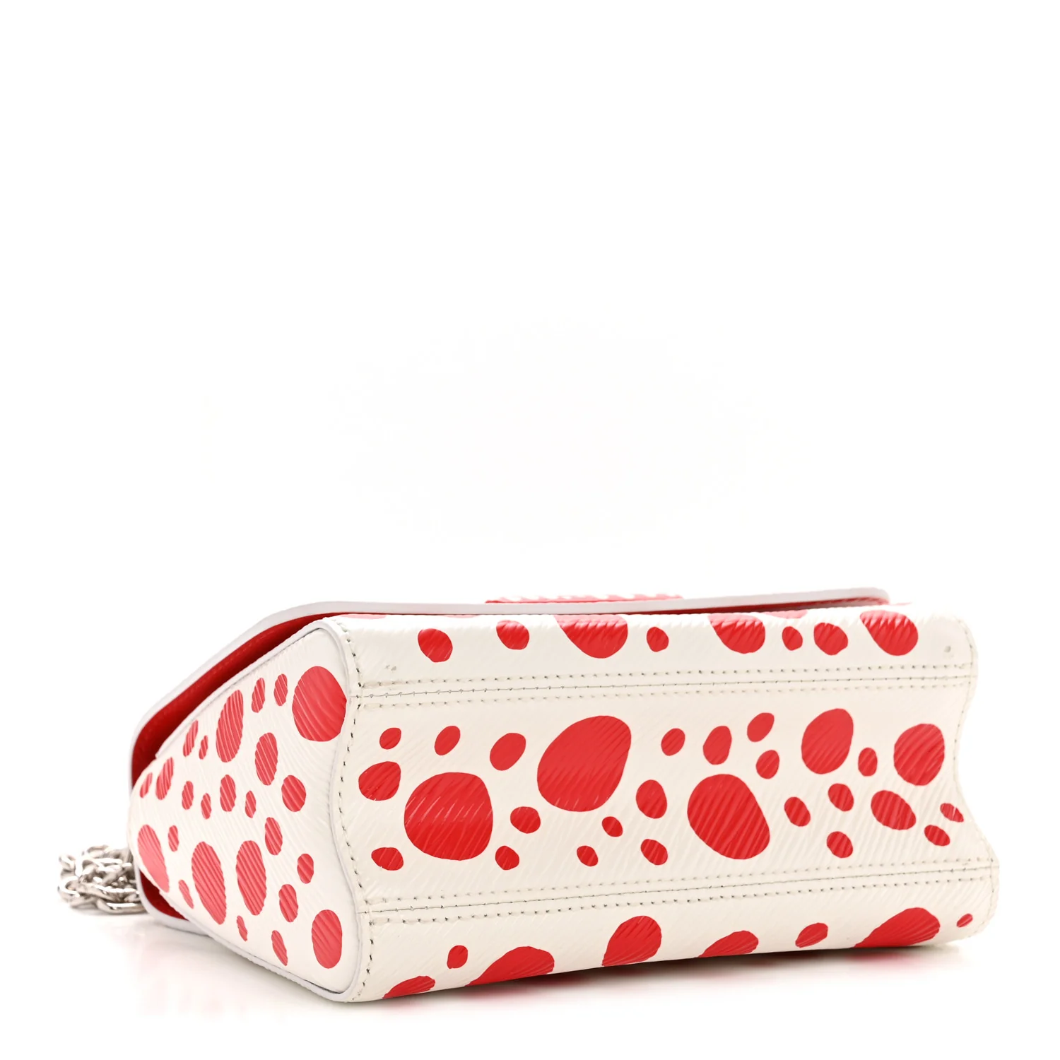LV X YK Epi Infinity Dots Twist Shoulder Bag PM White Red - Image 5