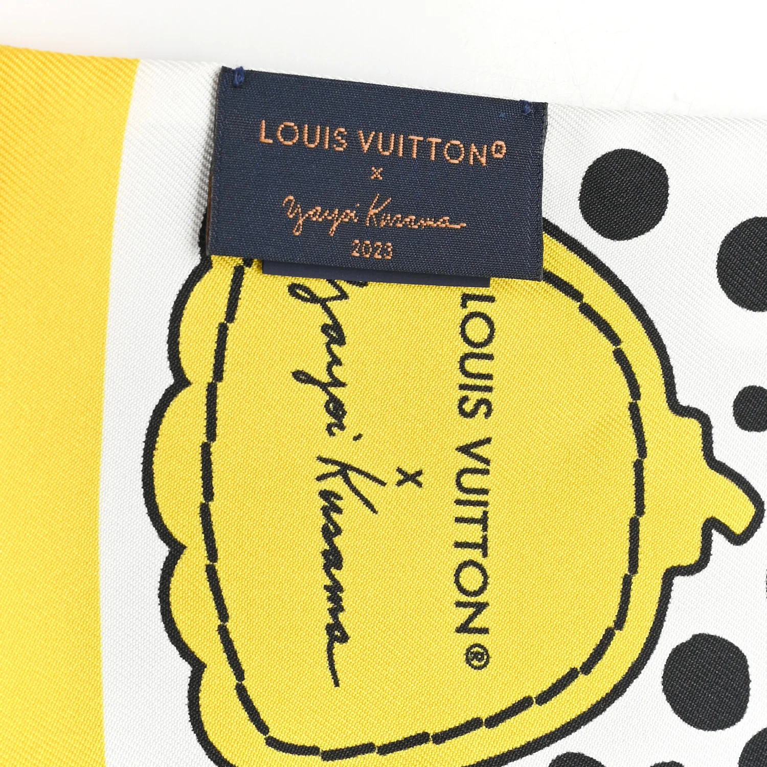 LV x YK Infinity Dots Bandeau Black Yellow White - Image 3