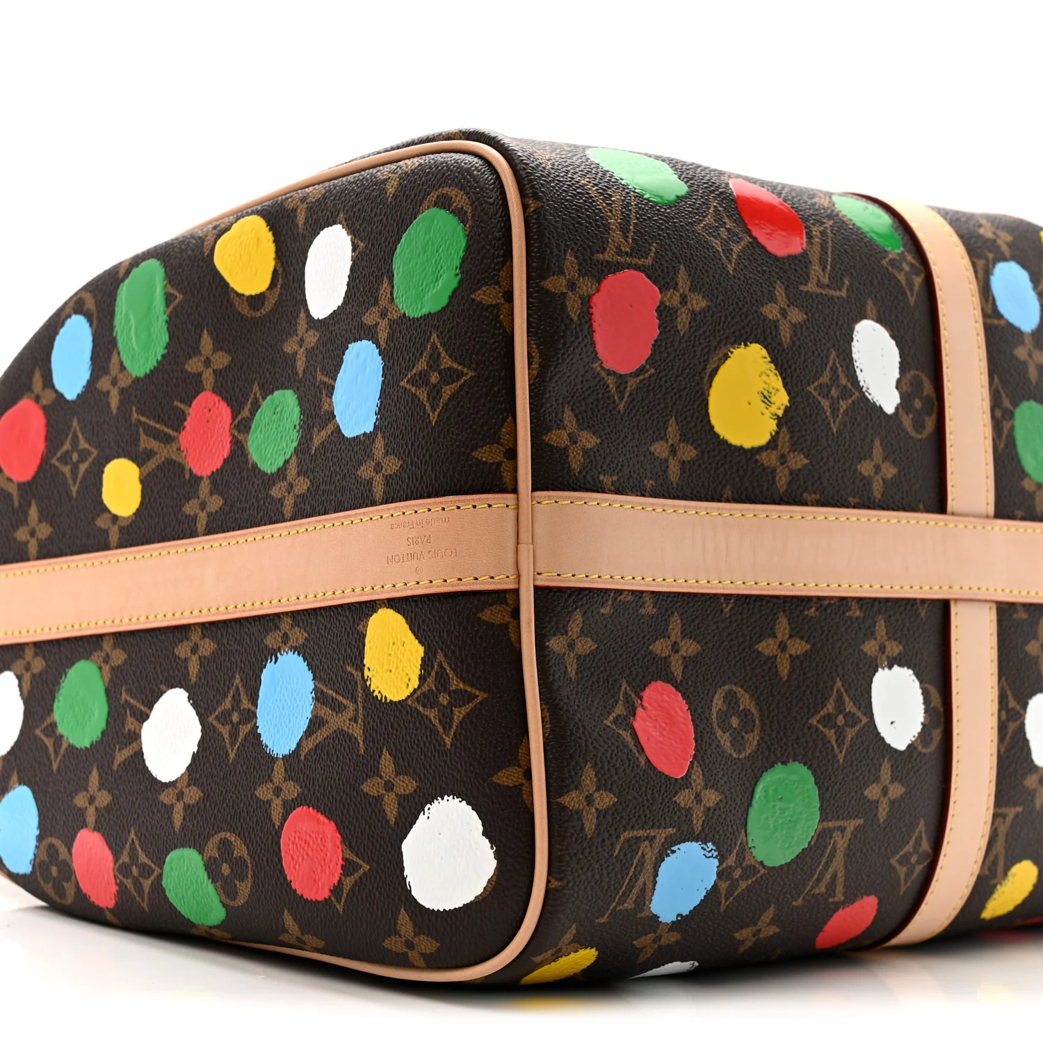 LV X YK Monogram Dots Keepall Bandouliere 45 - Image 15
