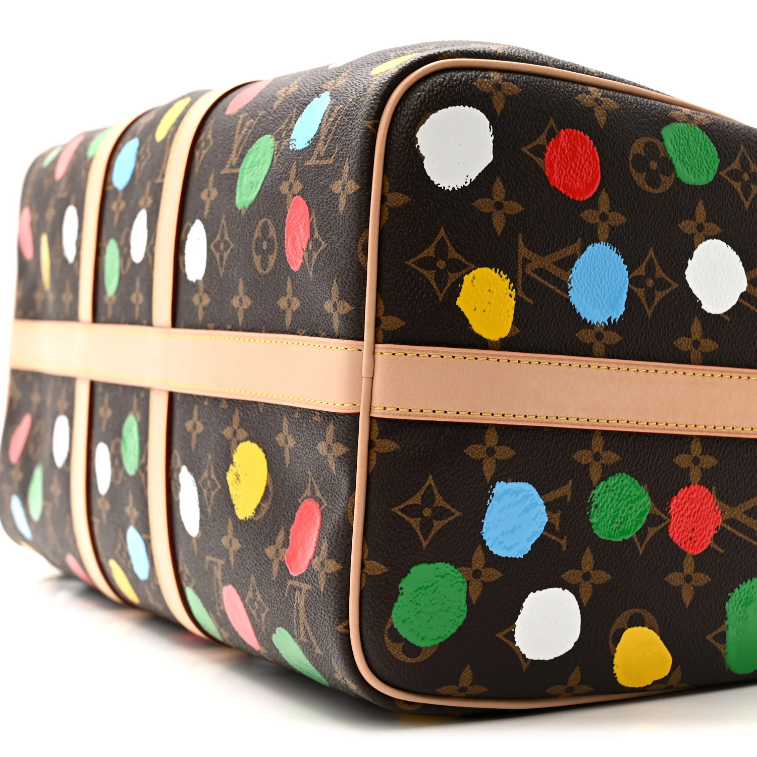 LV X YK Monogram Dots Keepall Bandouliere 45 - Image 17
