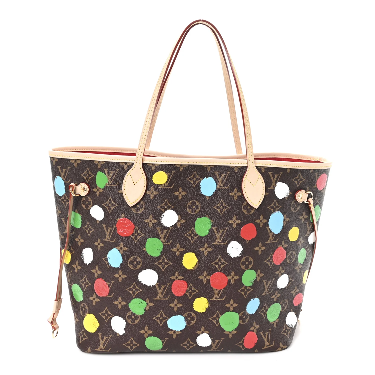 LV X YK Monogram Dots Neverfull MM