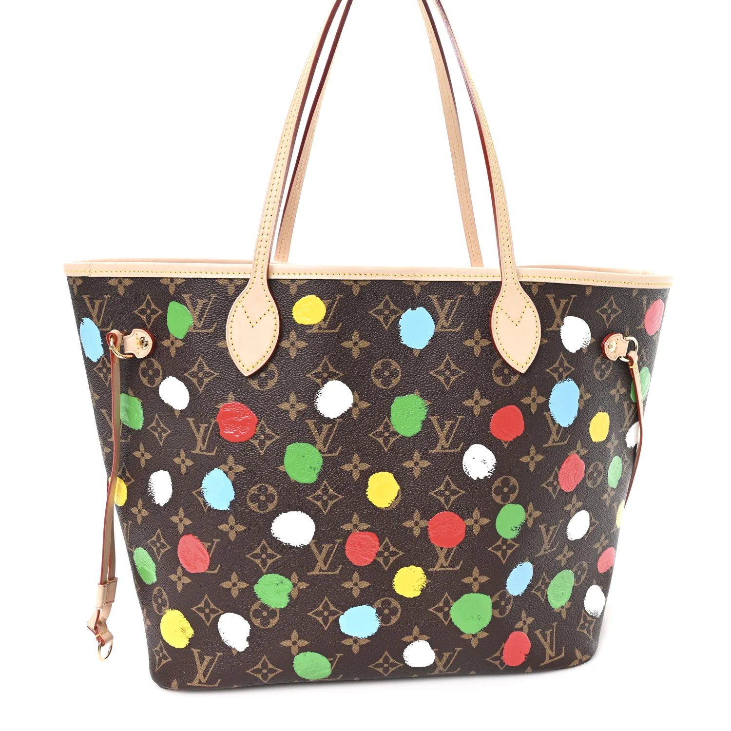 LV X YK Monogram Dots Neverfull MM - Image 8