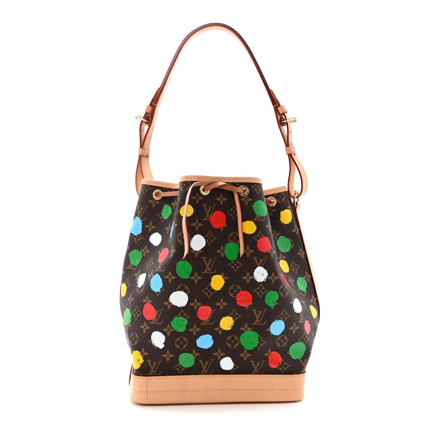 LV X YK Monogram Dots Noe Multicolor
