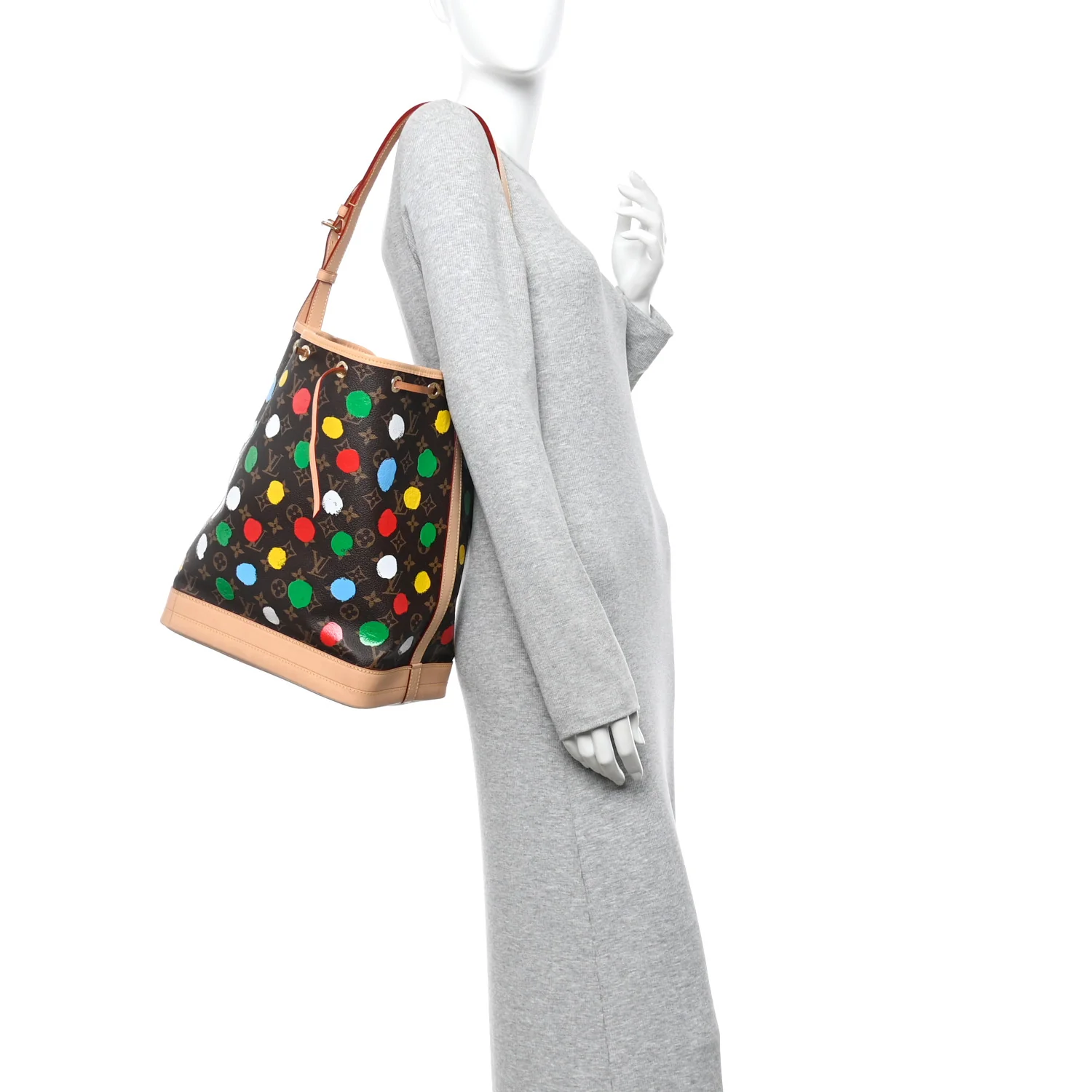 LV X YK Monogram Dots Noe Multicolor - Image 2
