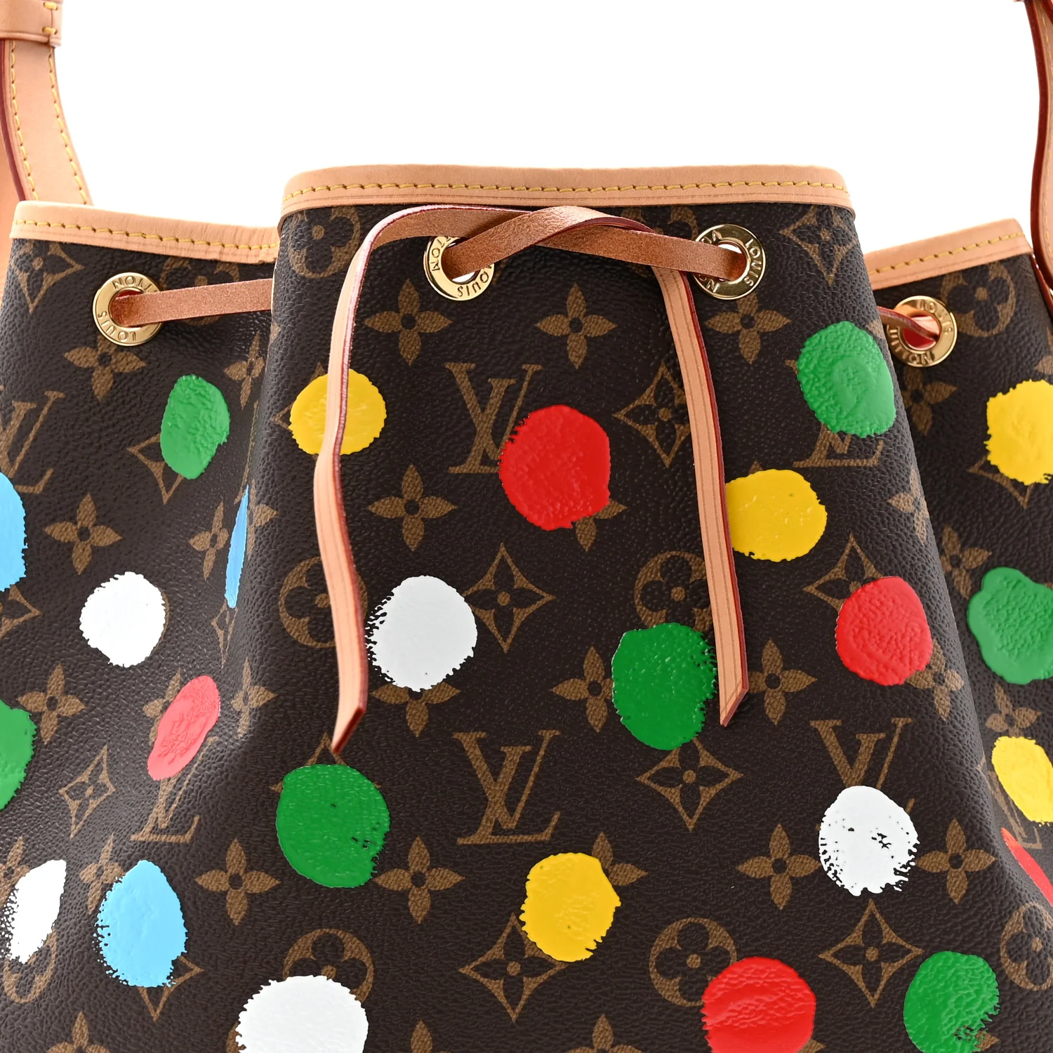 LV X YK Monogram Dots Noe Multicolor - Image 7