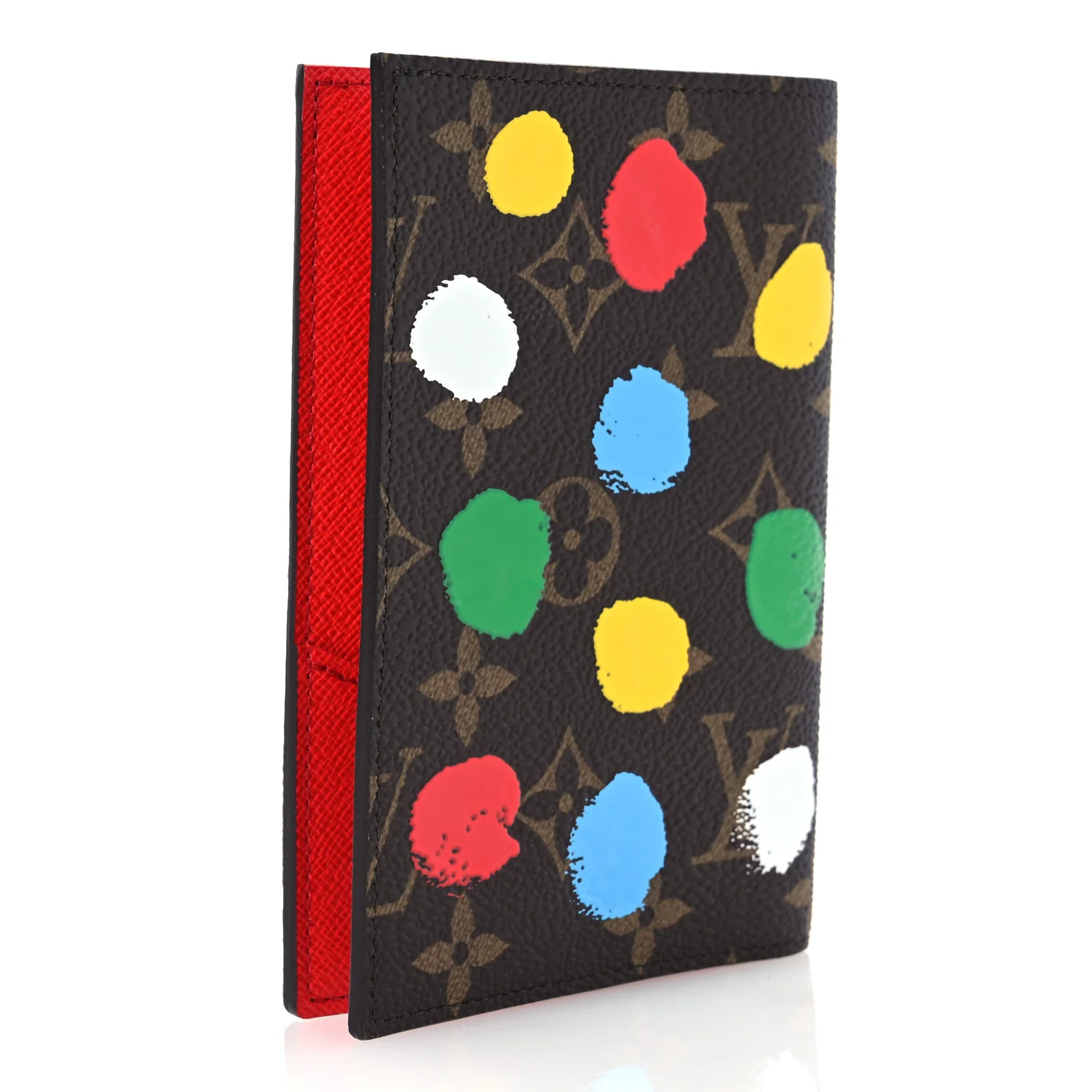 LV X YK Monogram Dots Passport Cover Multicolor - Image 3