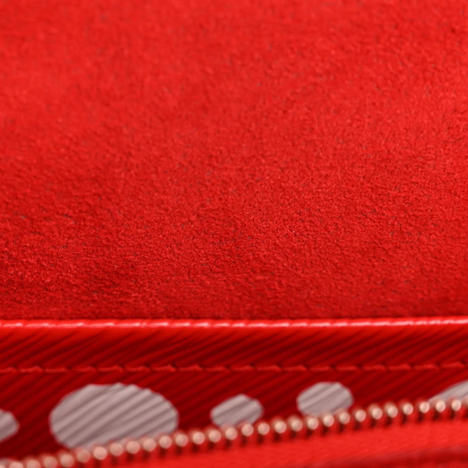 LV X YK Monogram Kusama Epi Cluny Mini White Red - Image 11