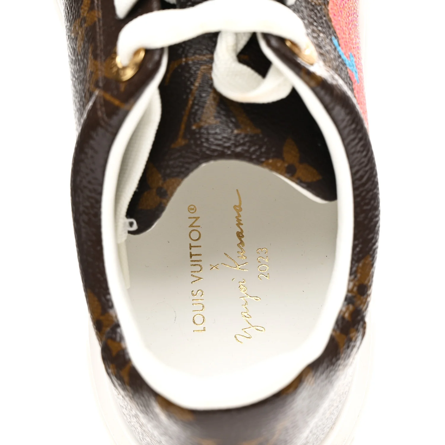 LV X YK Monogram Pumpkin Time Out Sneakers 37 - Image 9
