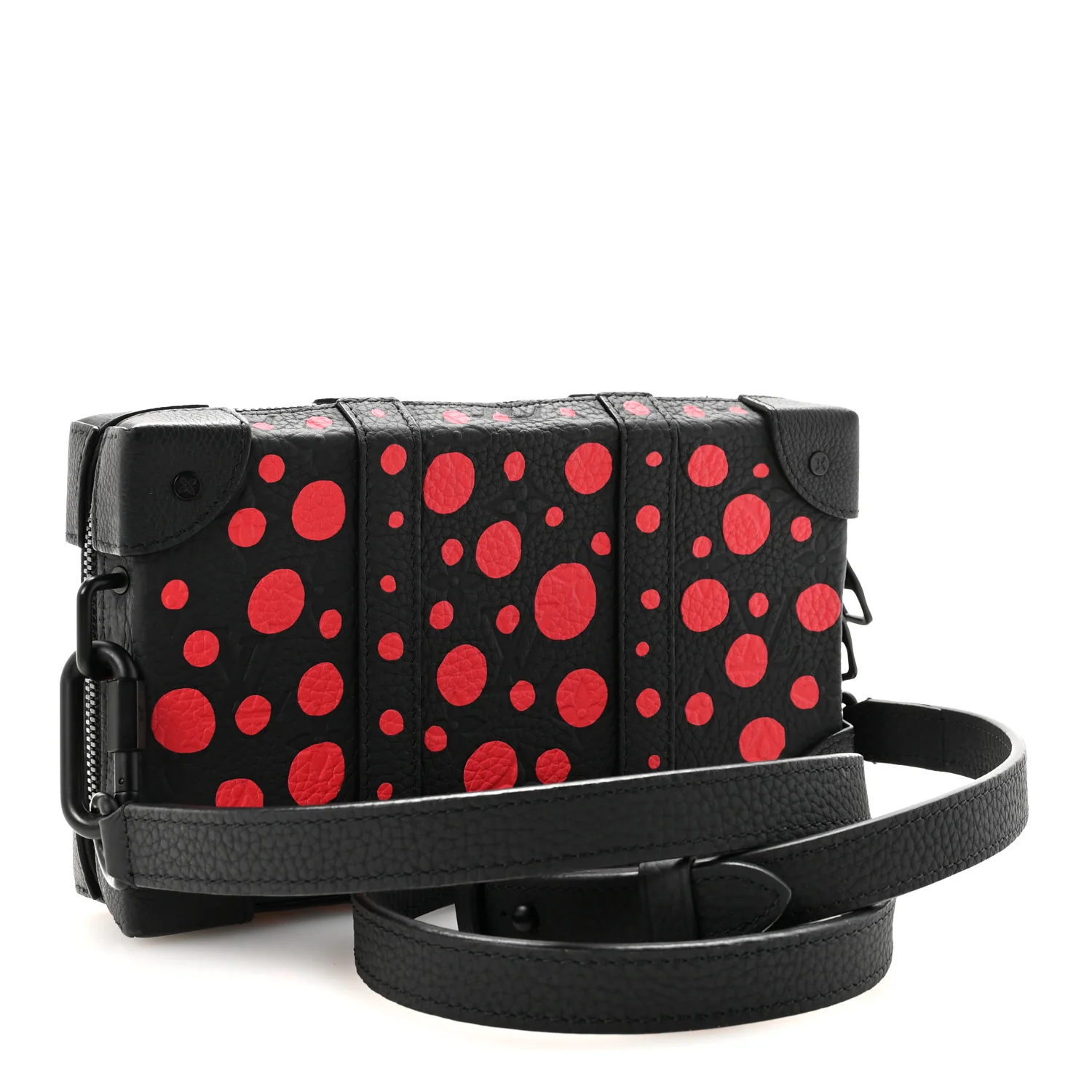 LV X YK Taurillon Monogram Soft Trunk Wallet Black Red - Image 3