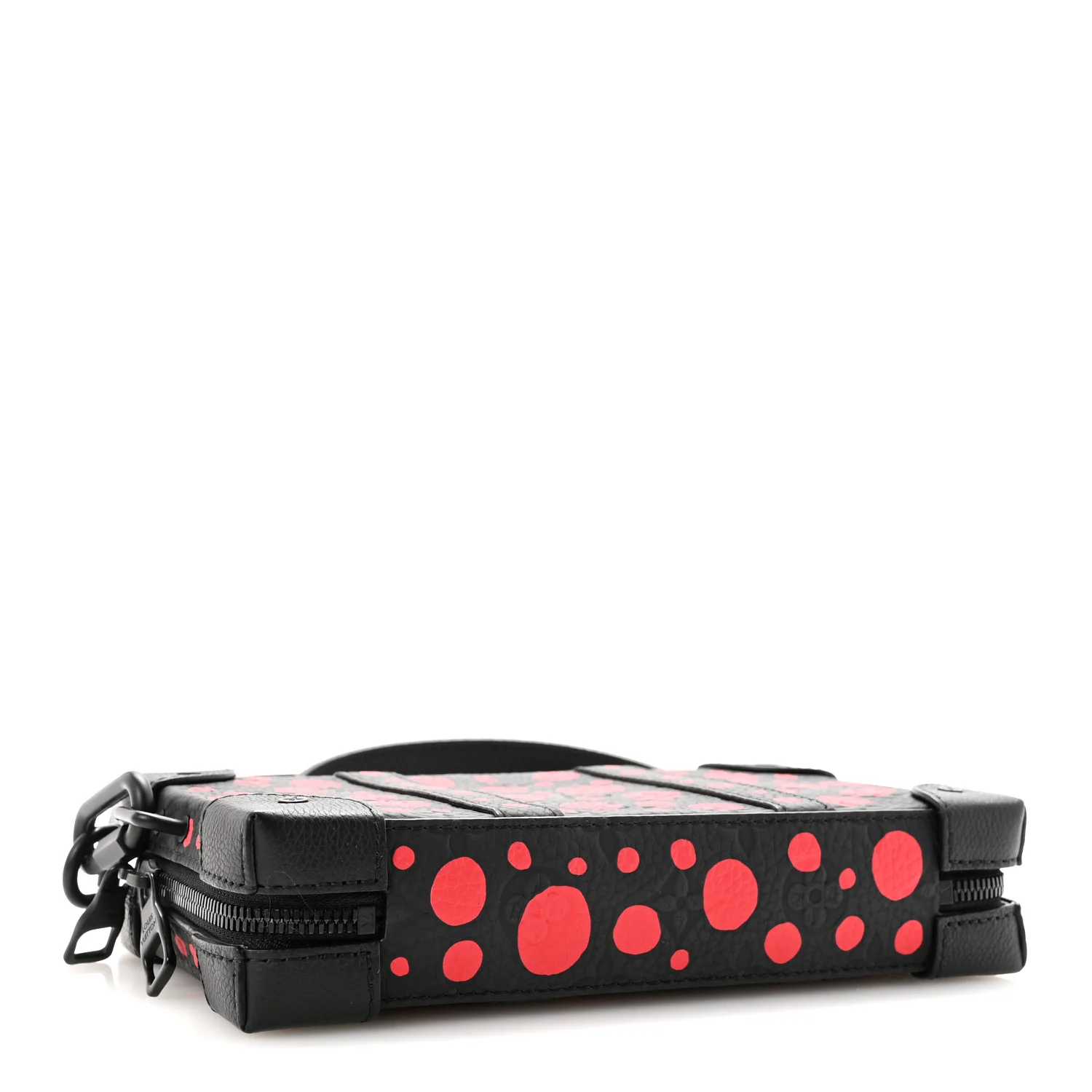 LV X YK Taurillon Monogram Soft Trunk Wallet Black Red - Image 4
