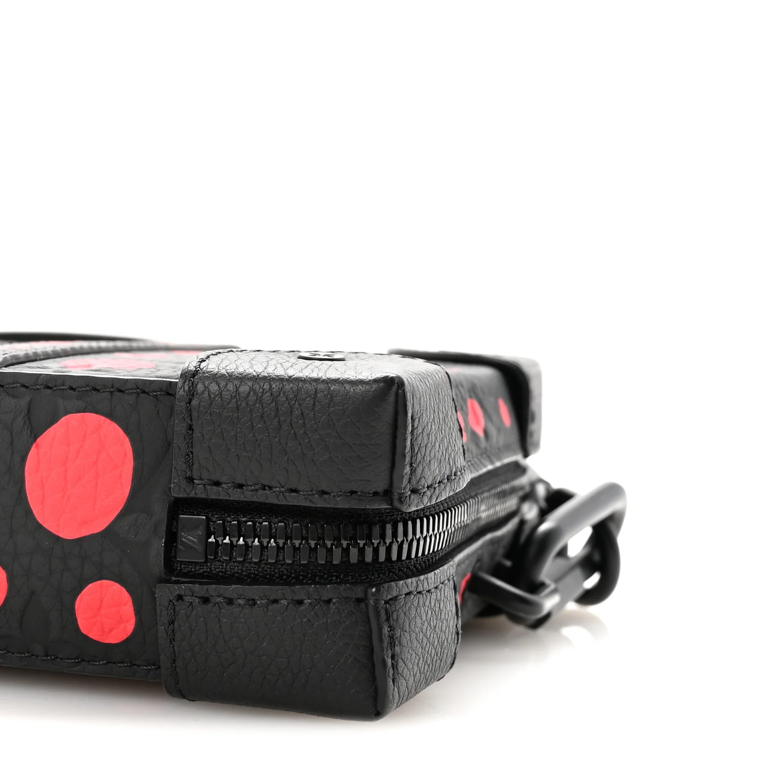 LV X YK Taurillon Monogram Soft Trunk Wallet Black Red - Image 9