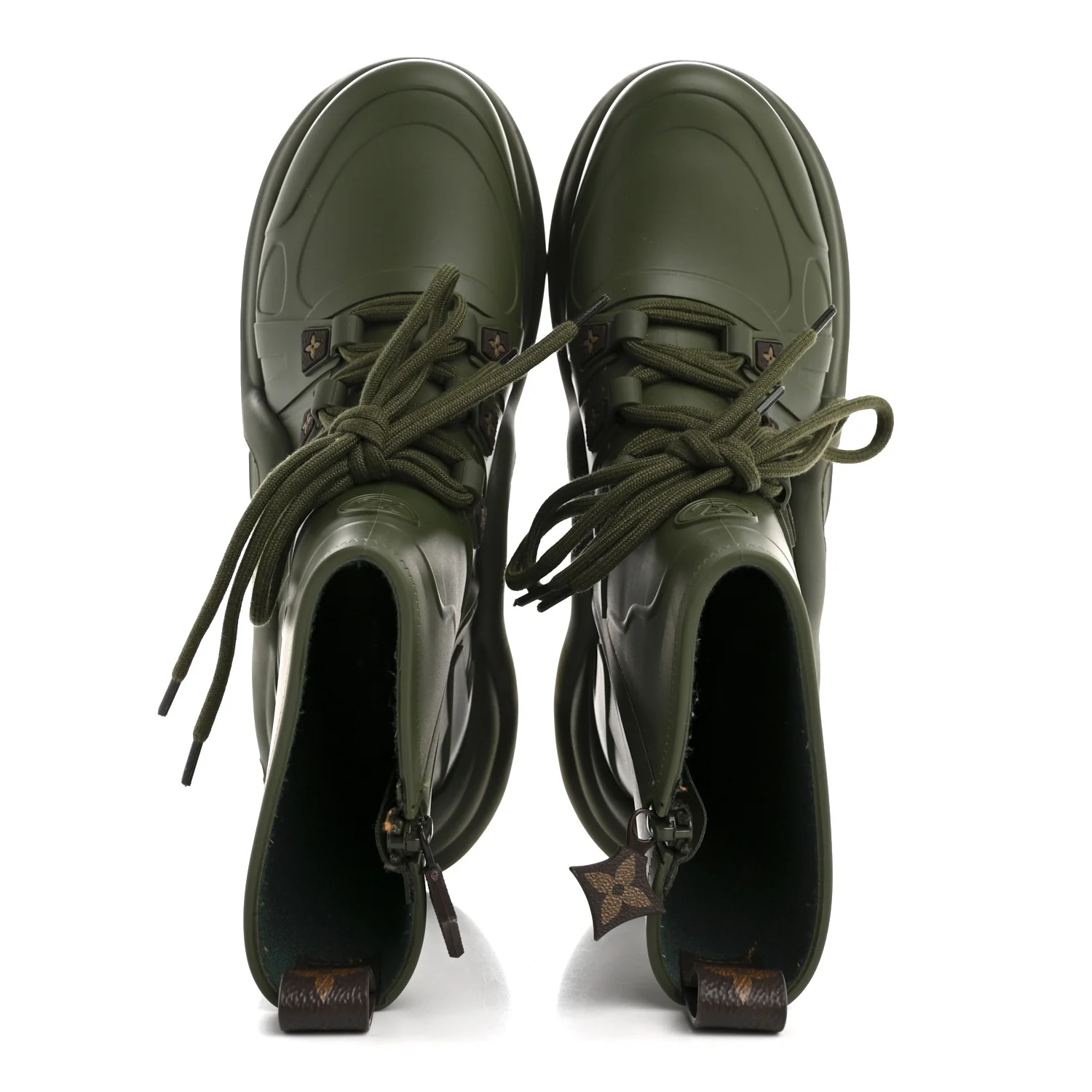 Mat Rubber Monogram LV Archlight Sneaker Boots 38 Kaki - Image 2