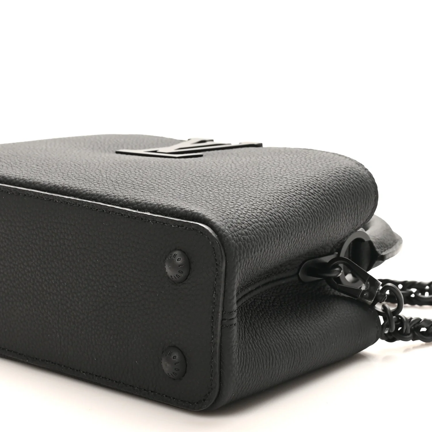 Matte Taurillon Capucines East West Mini All Black - Image 9