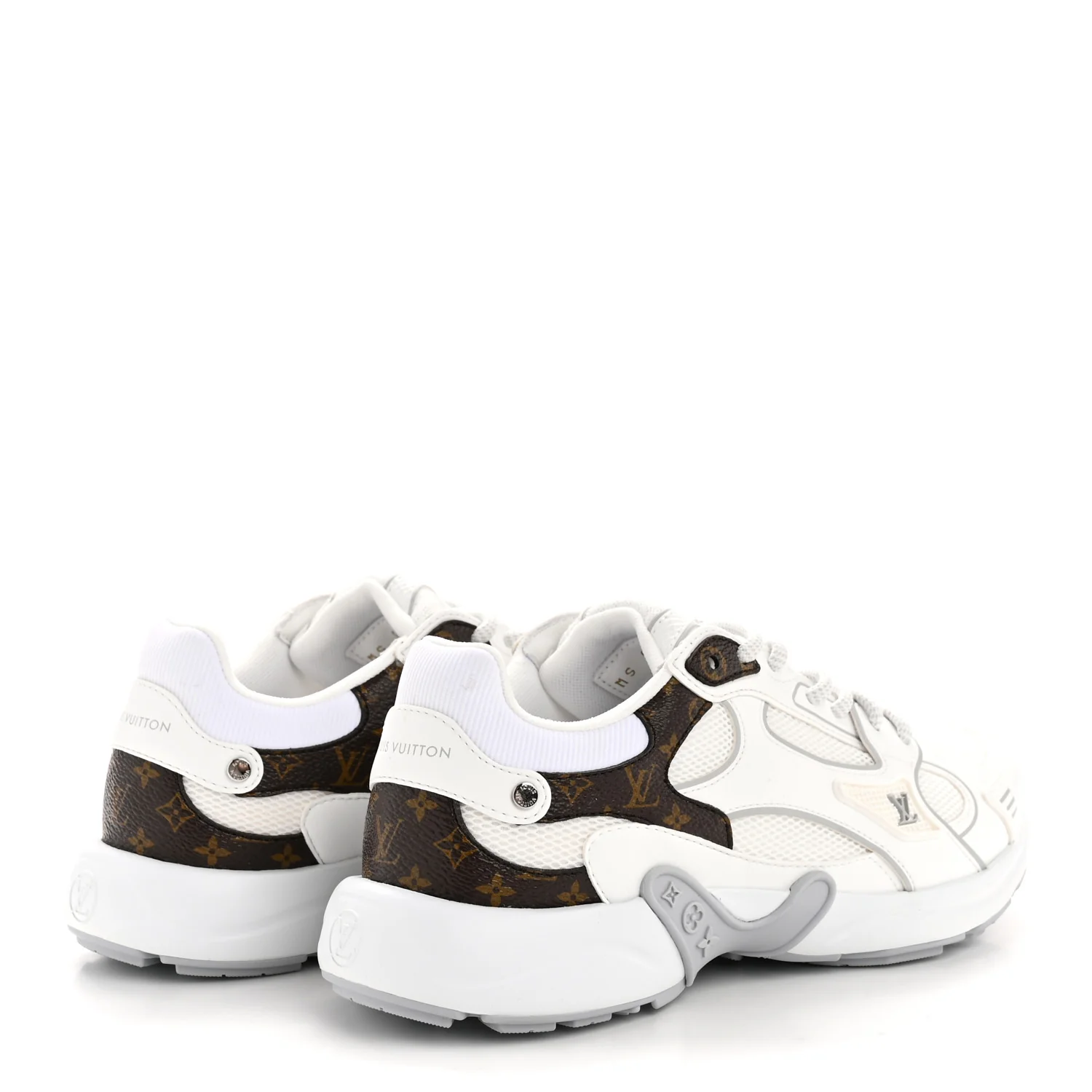 Mesh Monogram LV Olympia Sneakers 36 White - Image 5