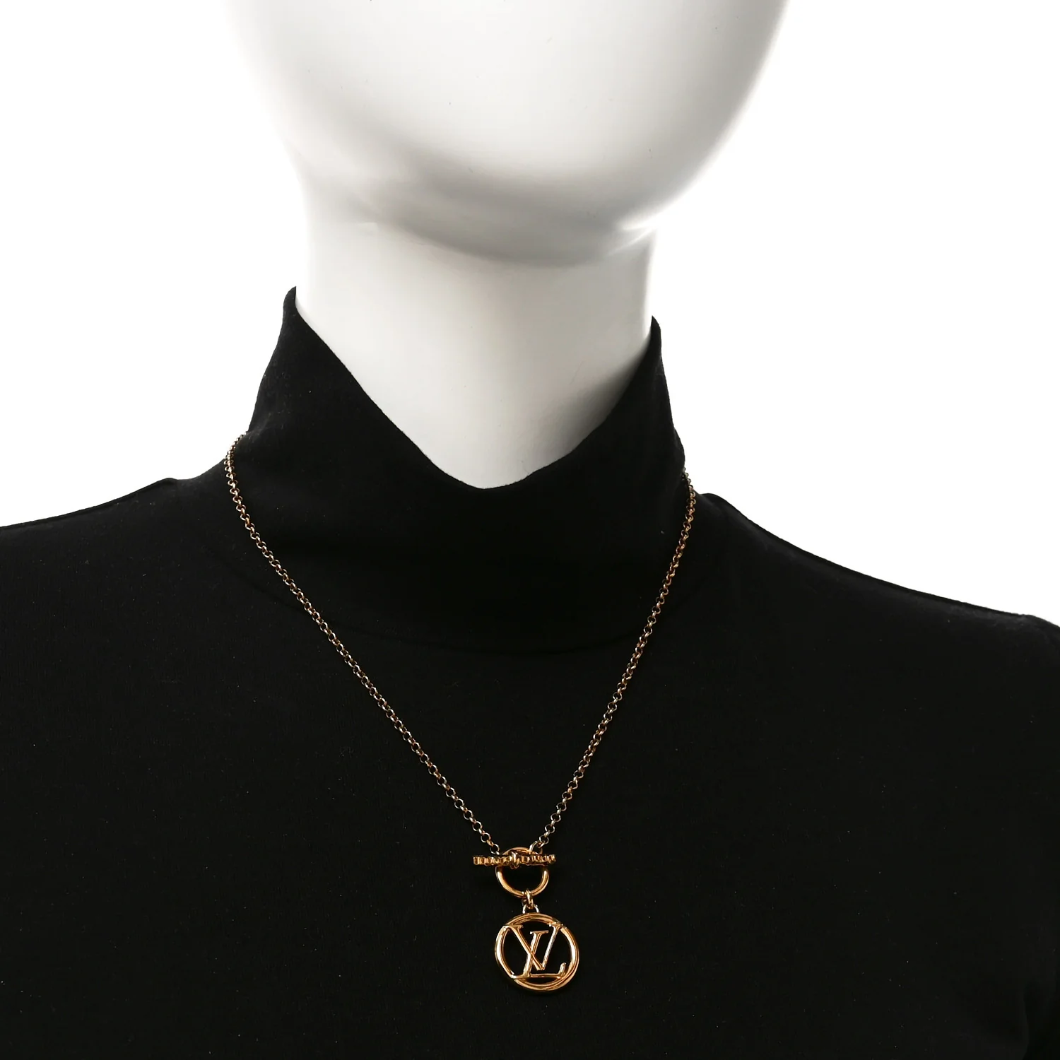Metal Baby Louis Necklace Gold - Image 2