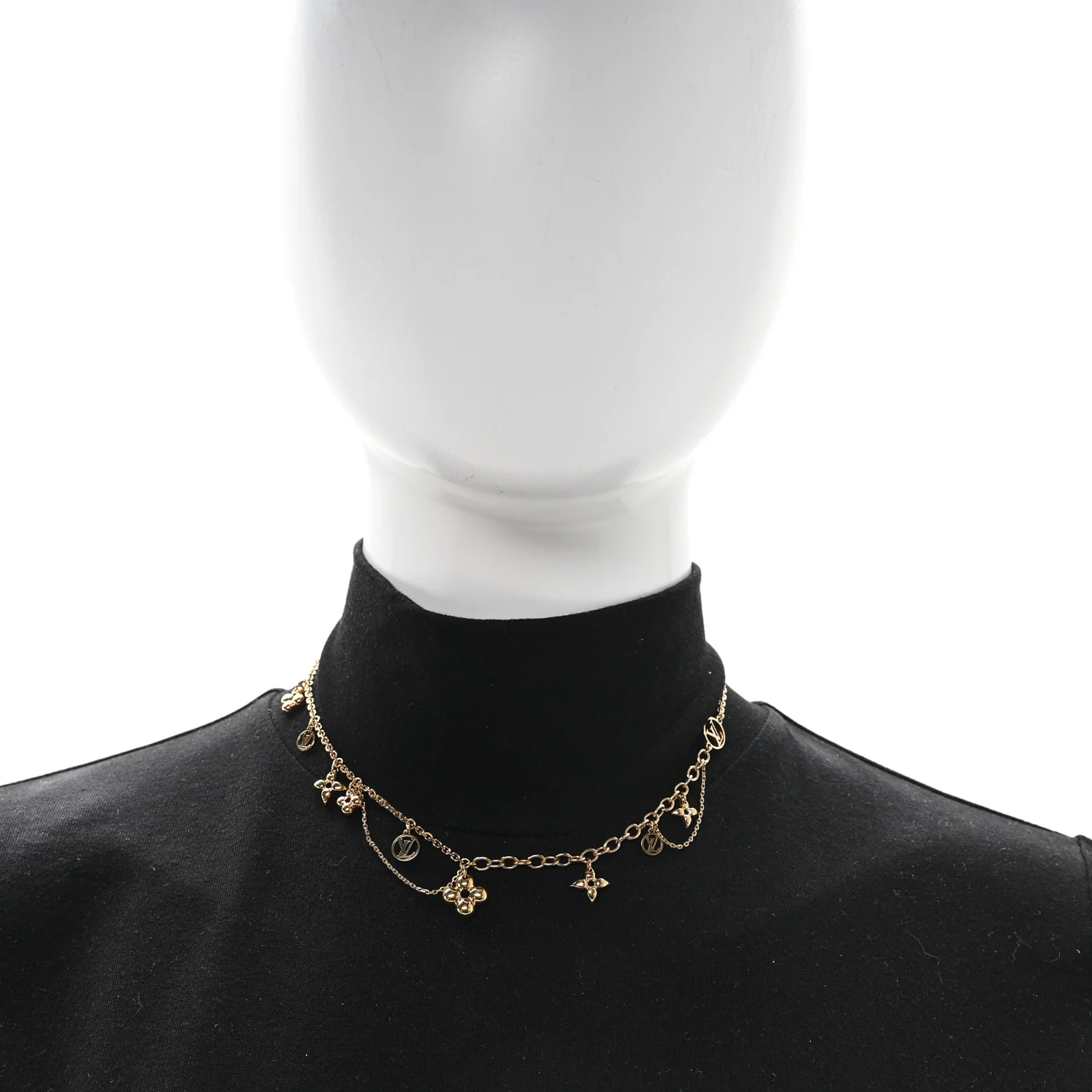 Metal Blooming Supple Necklace Gold - Image 2
