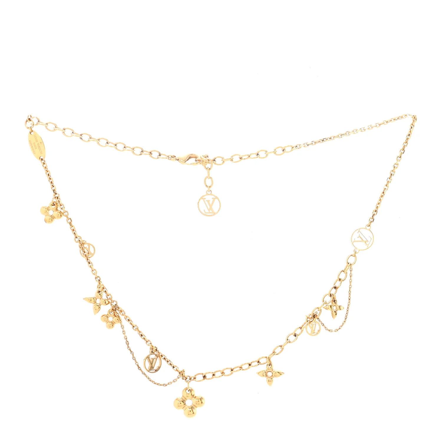 Metal Blooming Supple Necklace Gold - Image 3