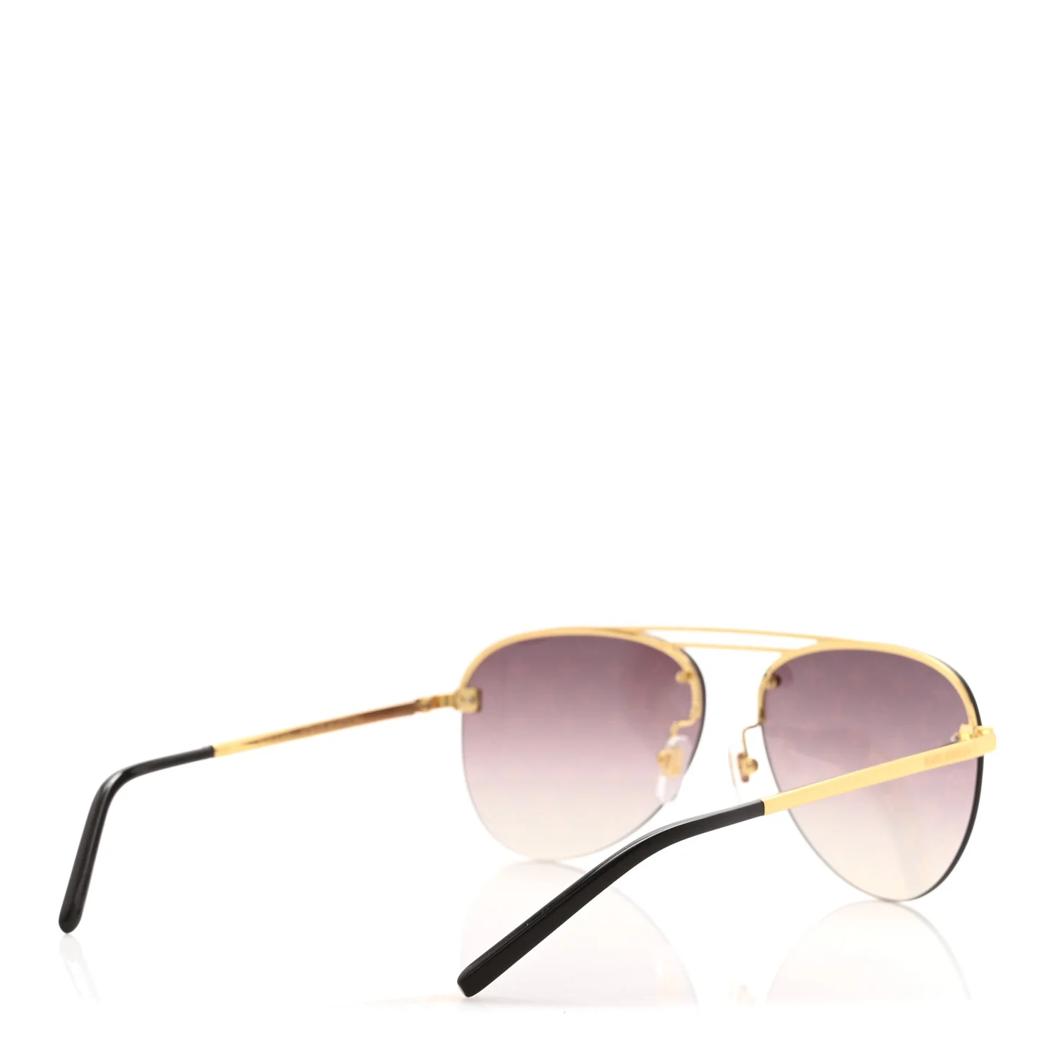 Metal Clockwise Sunglasses Z1020E Gold Brown - Image 4