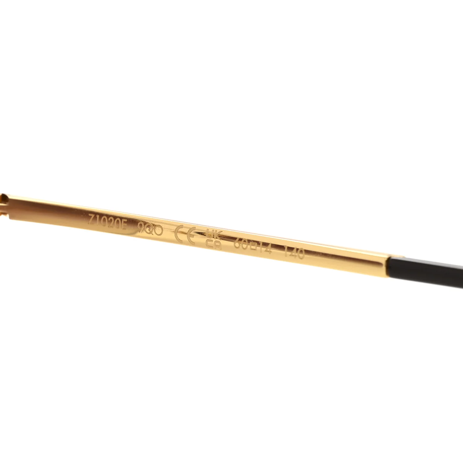 Metal Clockwise Sunglasses Z1020E Gold Brown - Image 5