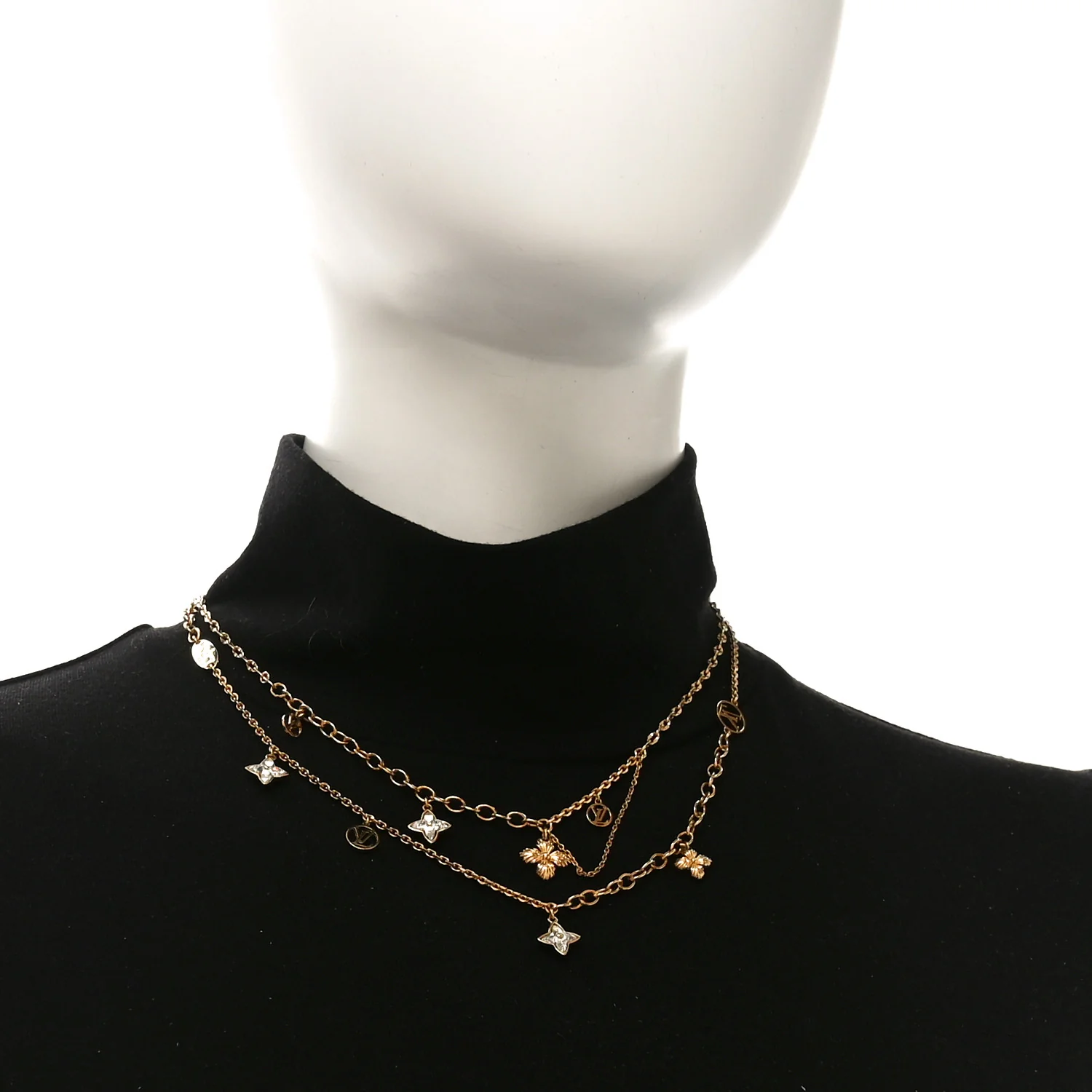 Metal Crystal Blooming Supple Necklace - Image 2