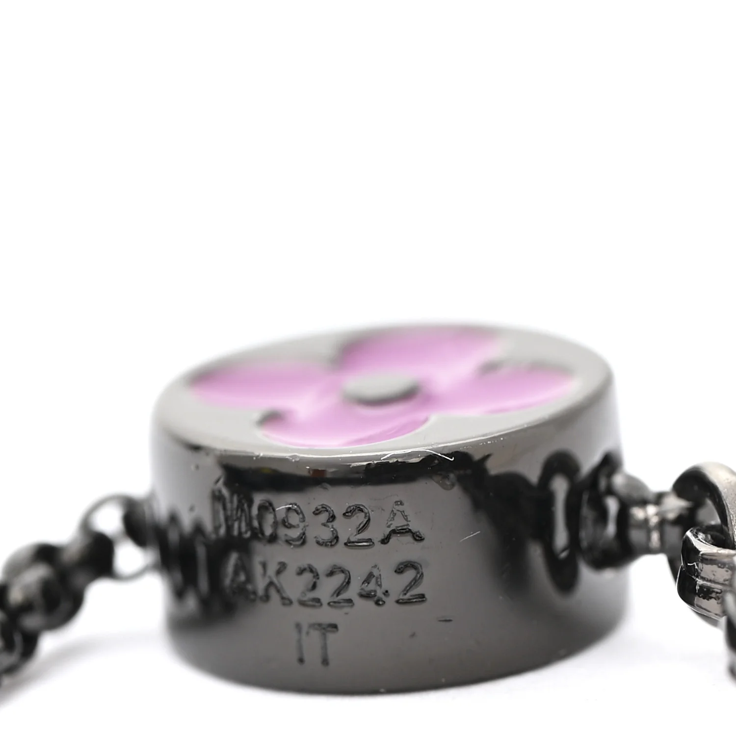 Metal Enamel Monogram Party Bracelet Black Multicolor - Image 5