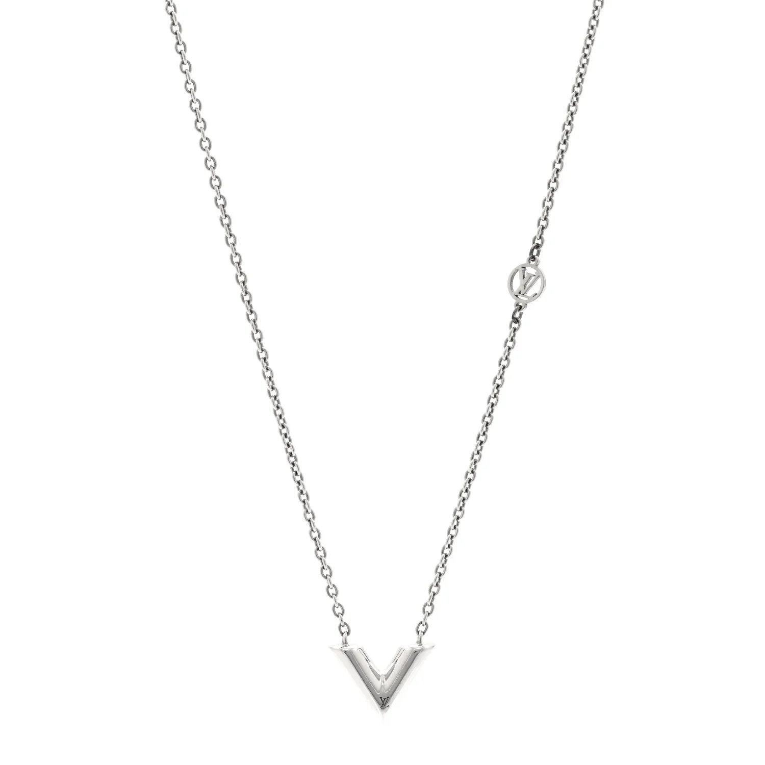 Metal Essential V Supple Necklace Silver