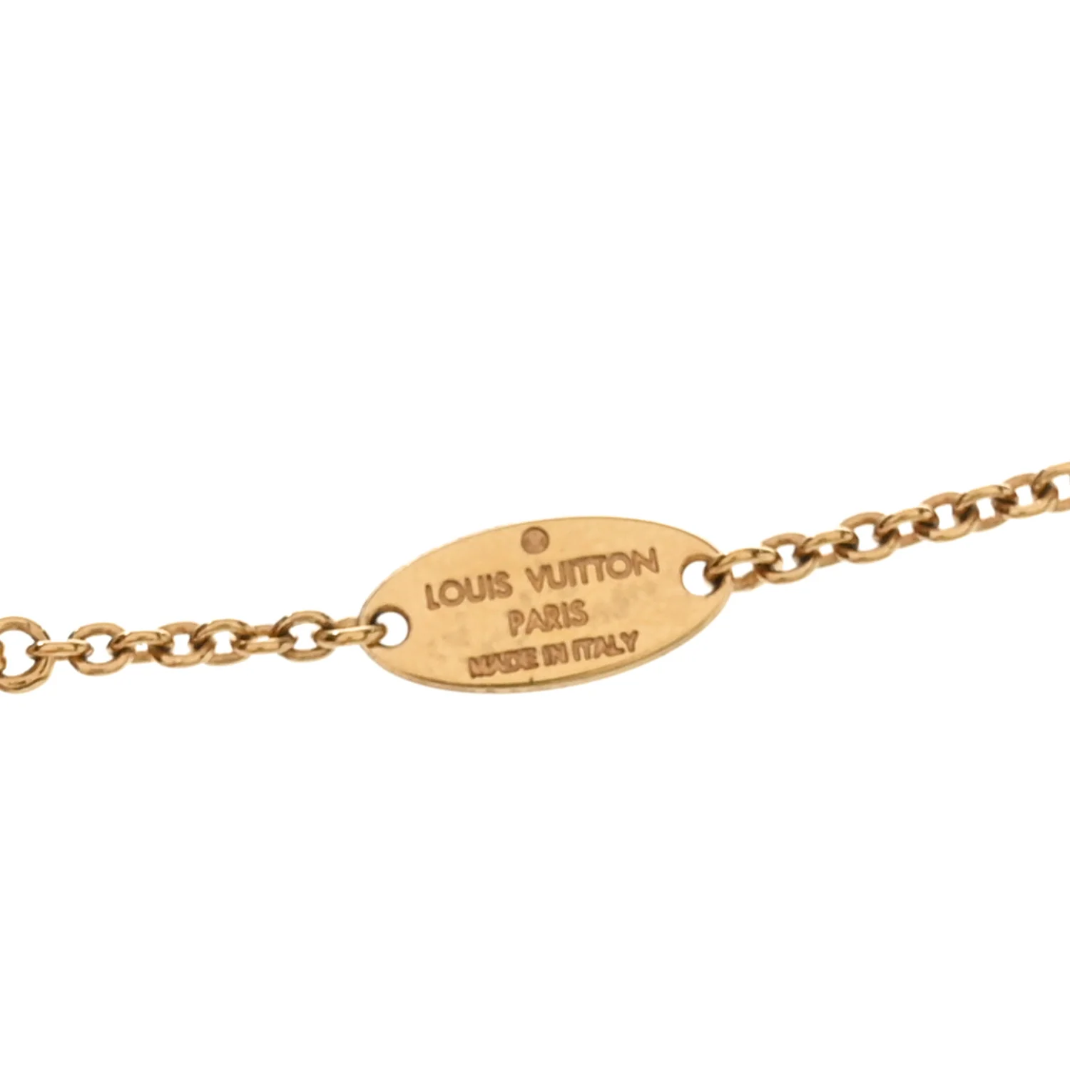 Metal L to V Necklace Gold Silver - Image 4