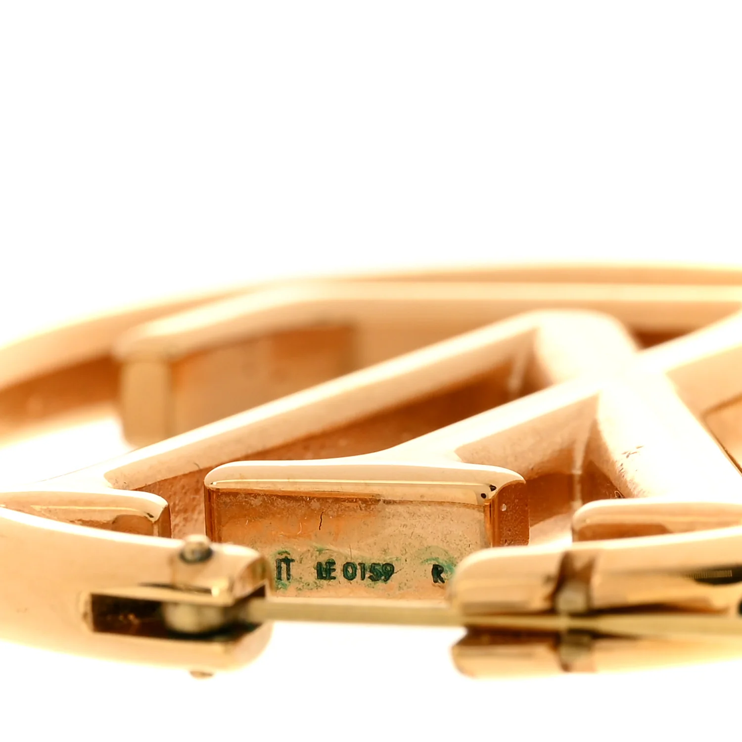 Metal Louise Hoop Earrings Gold - Image 4