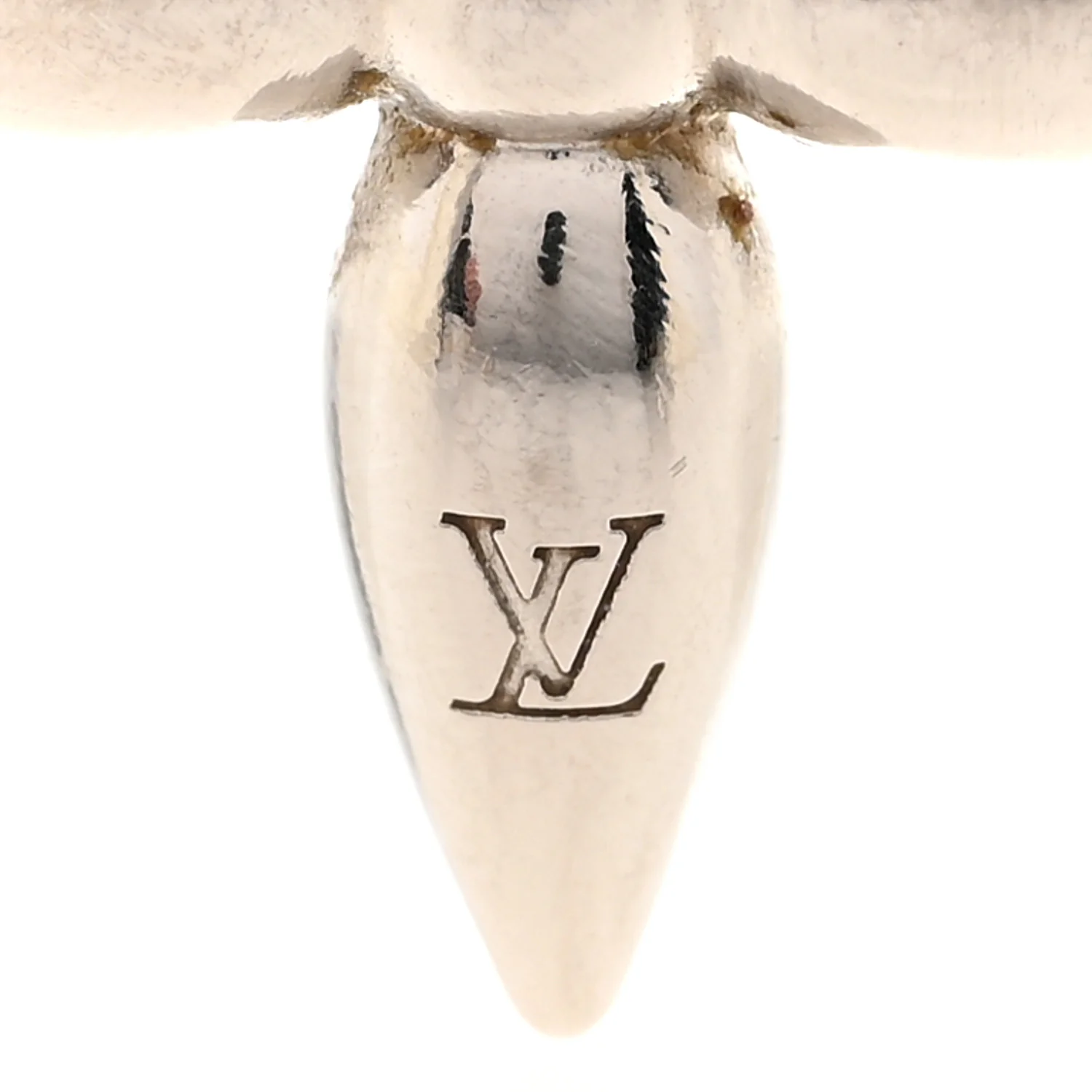 Metal Louisette Earrings Silver Gold - Image 4