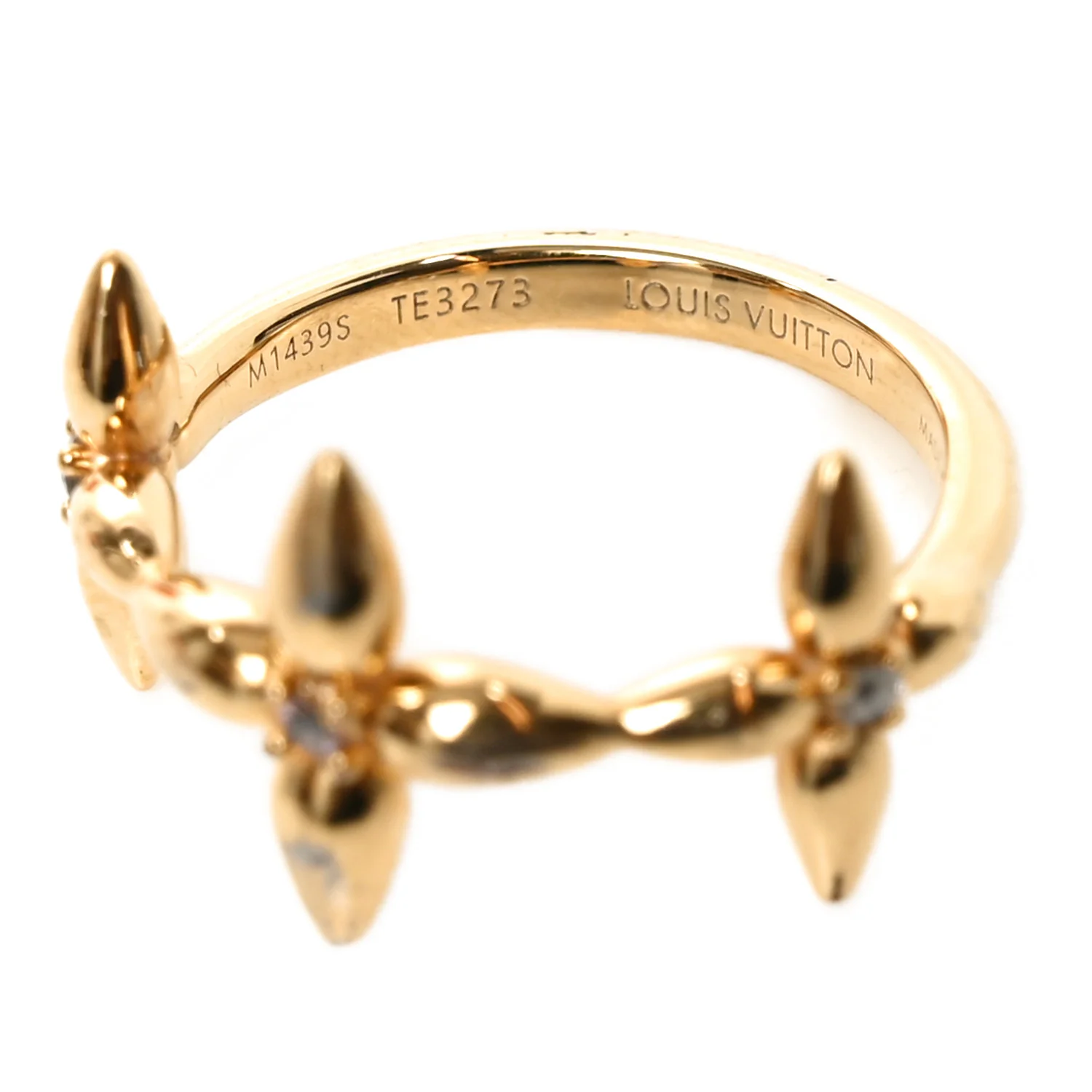 Metal Louisette Signature Ring S Gold - Image 4
