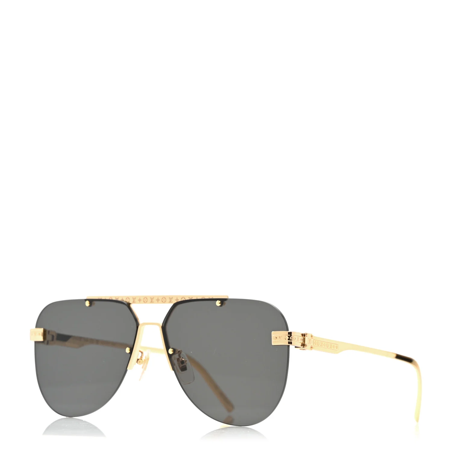 Metal LV Ash Sunglasses Z1261E Gold
