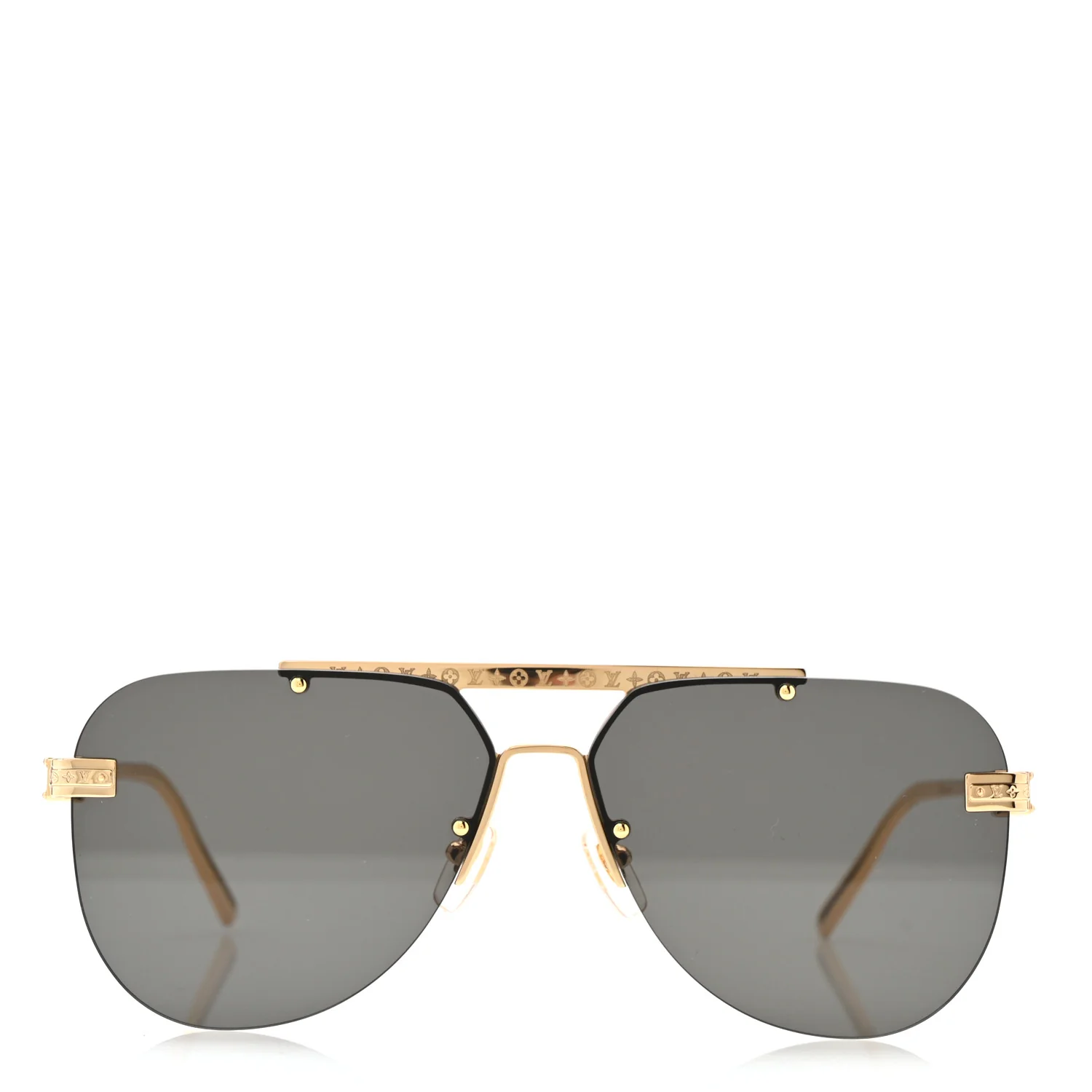 Metal LV Ash Sunglasses Z1261E Gold - Image 2