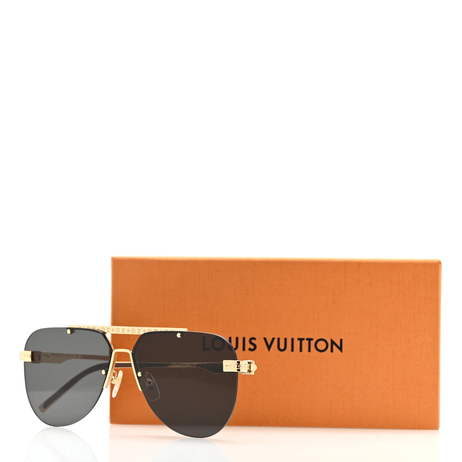 Metal LV Ash Sunglasses Z1261E Gold - Image 7