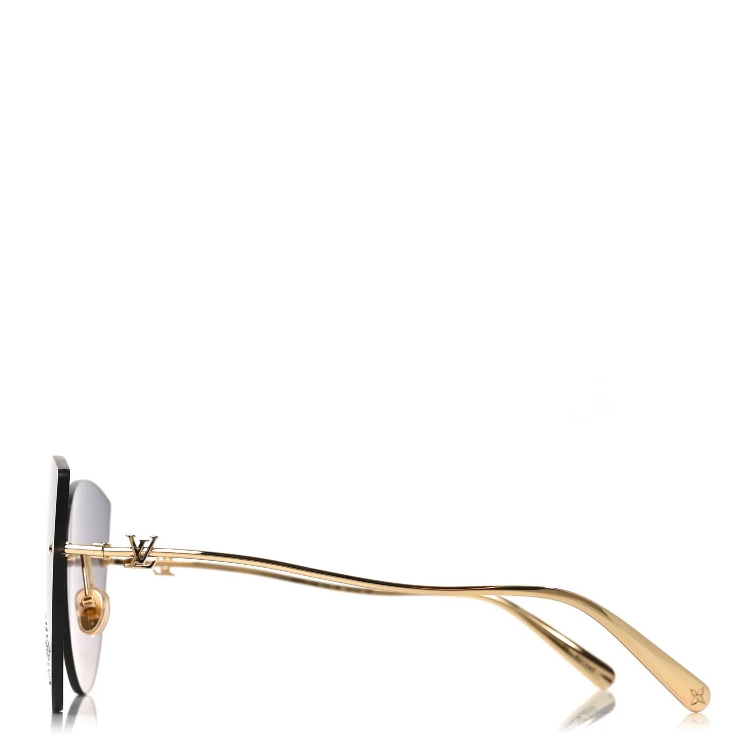 Metal LV Glam Cat Eye Sunglasses Z2012U Pink - Image 3