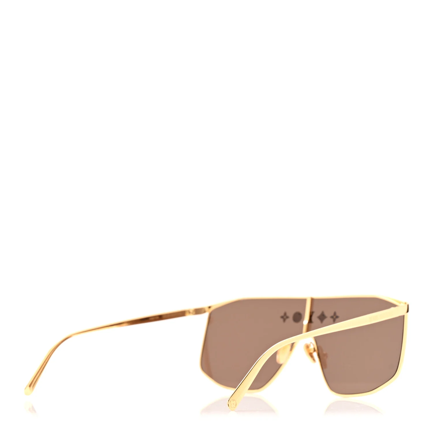 Metal LV Golden Mask Sunglasses Z1717U Gold - Image 4