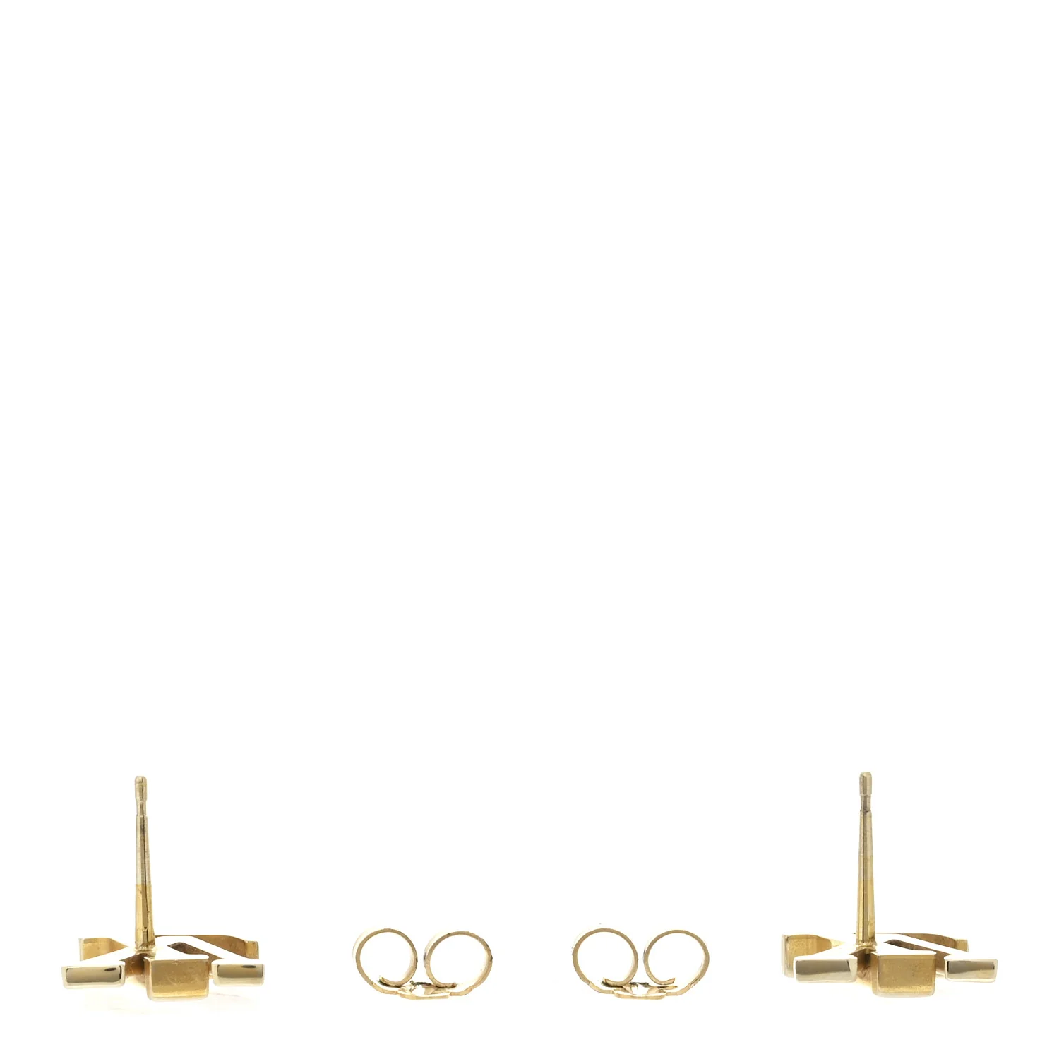 Metal LV Iconic Earrings Gold - Image 3
