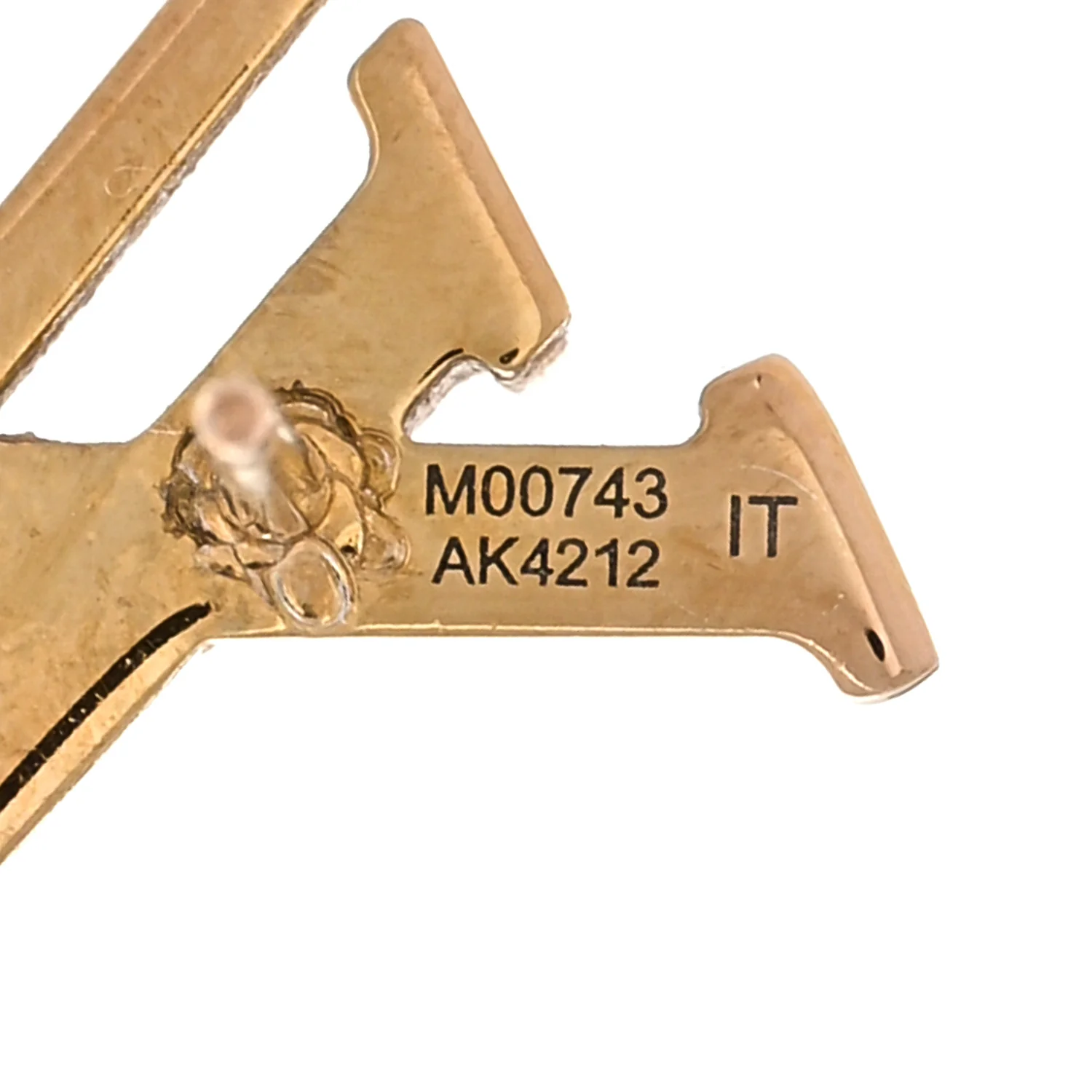 Metal LV Iconic Earrings Gold - Image 4