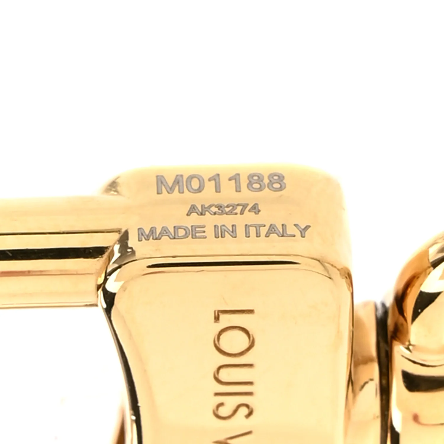 Metal Monogram Epi Spring Street Bag Charm Key Holder Gold - Image 3