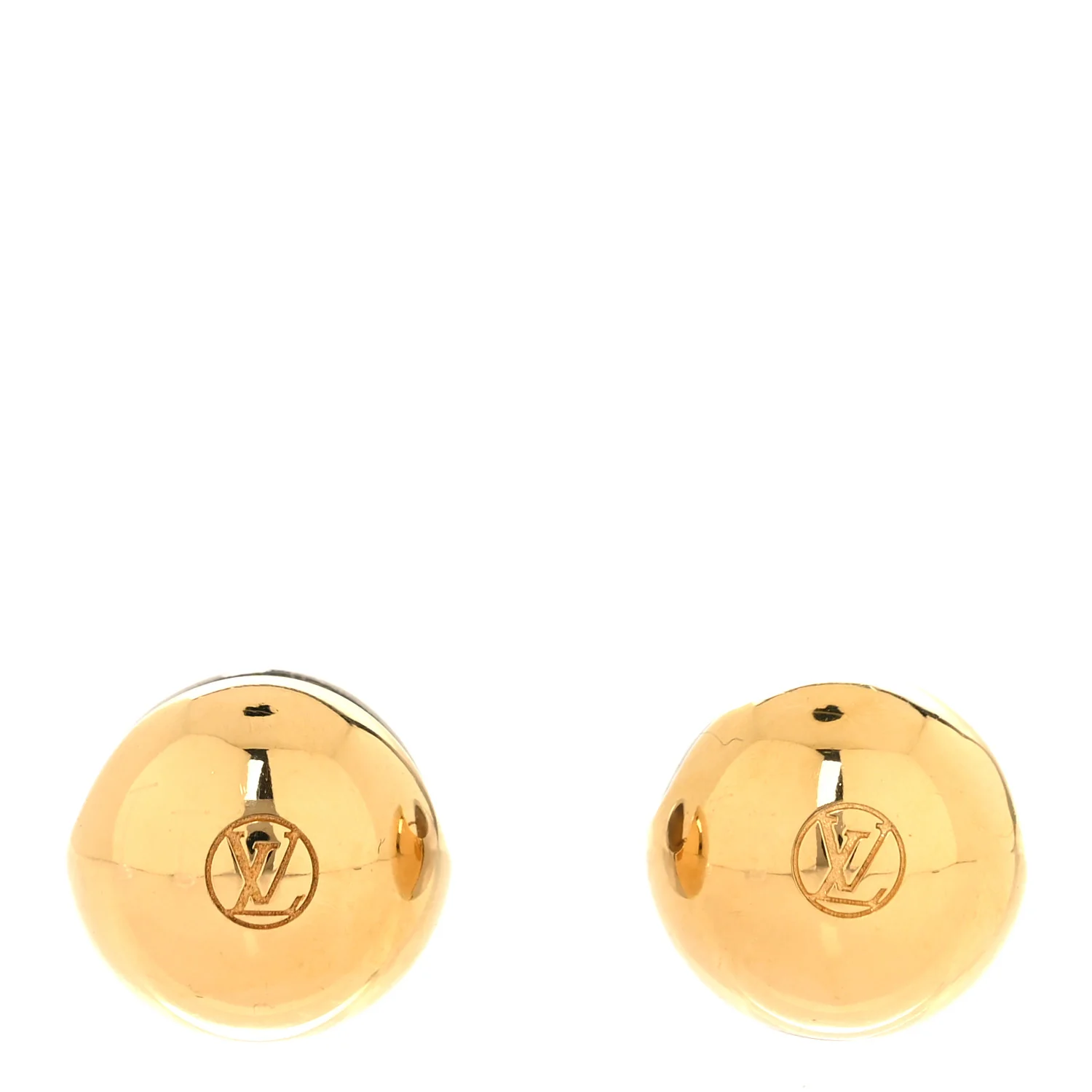 Metal Pearl Planete LV Earrings Gold Silver - Image 2