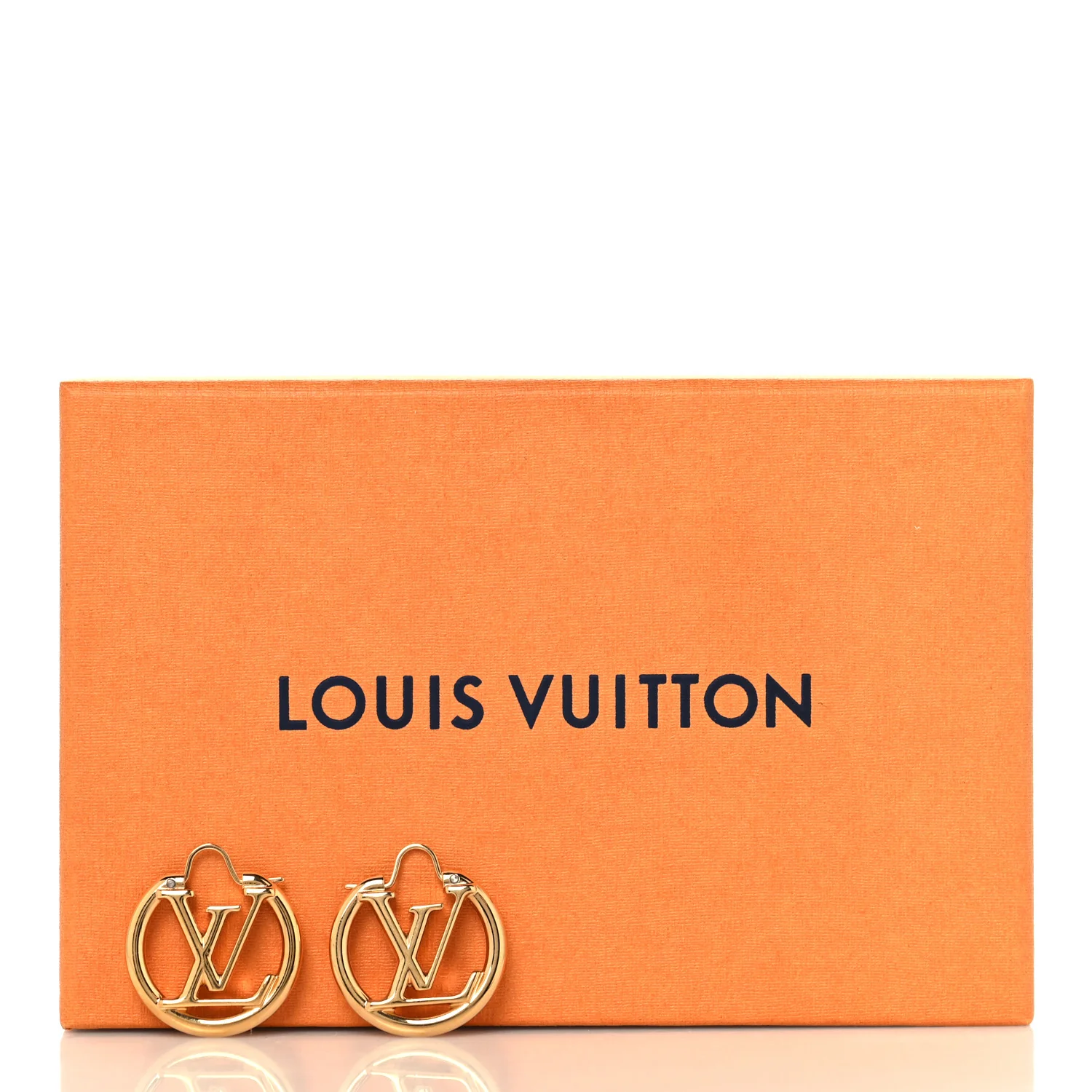Metal Small Louise Hoop Earrings Gold - Image 8