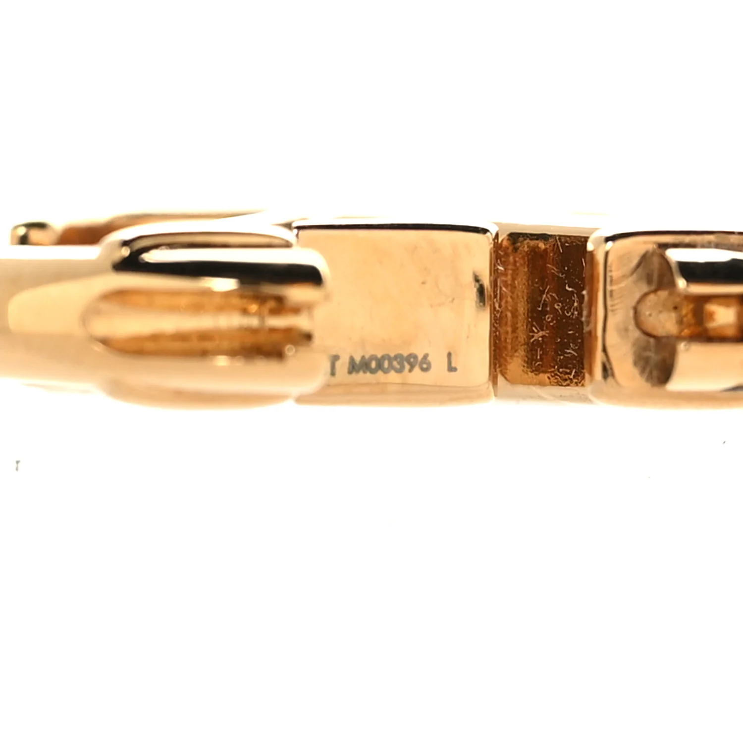 Metal Small Louise Hoop Earrings Gold - Image 9