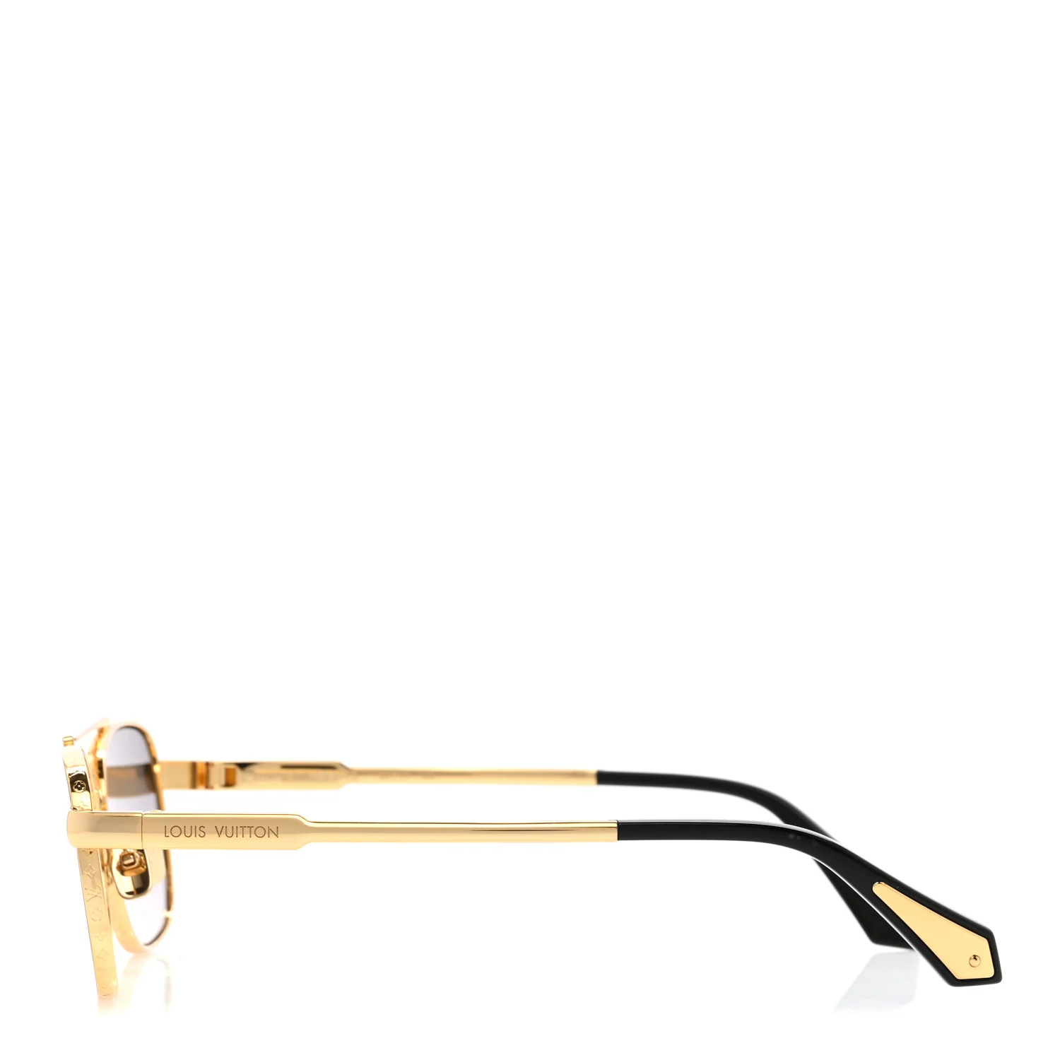 Metal Square Sunglasses Z2207U Gold - Image 3