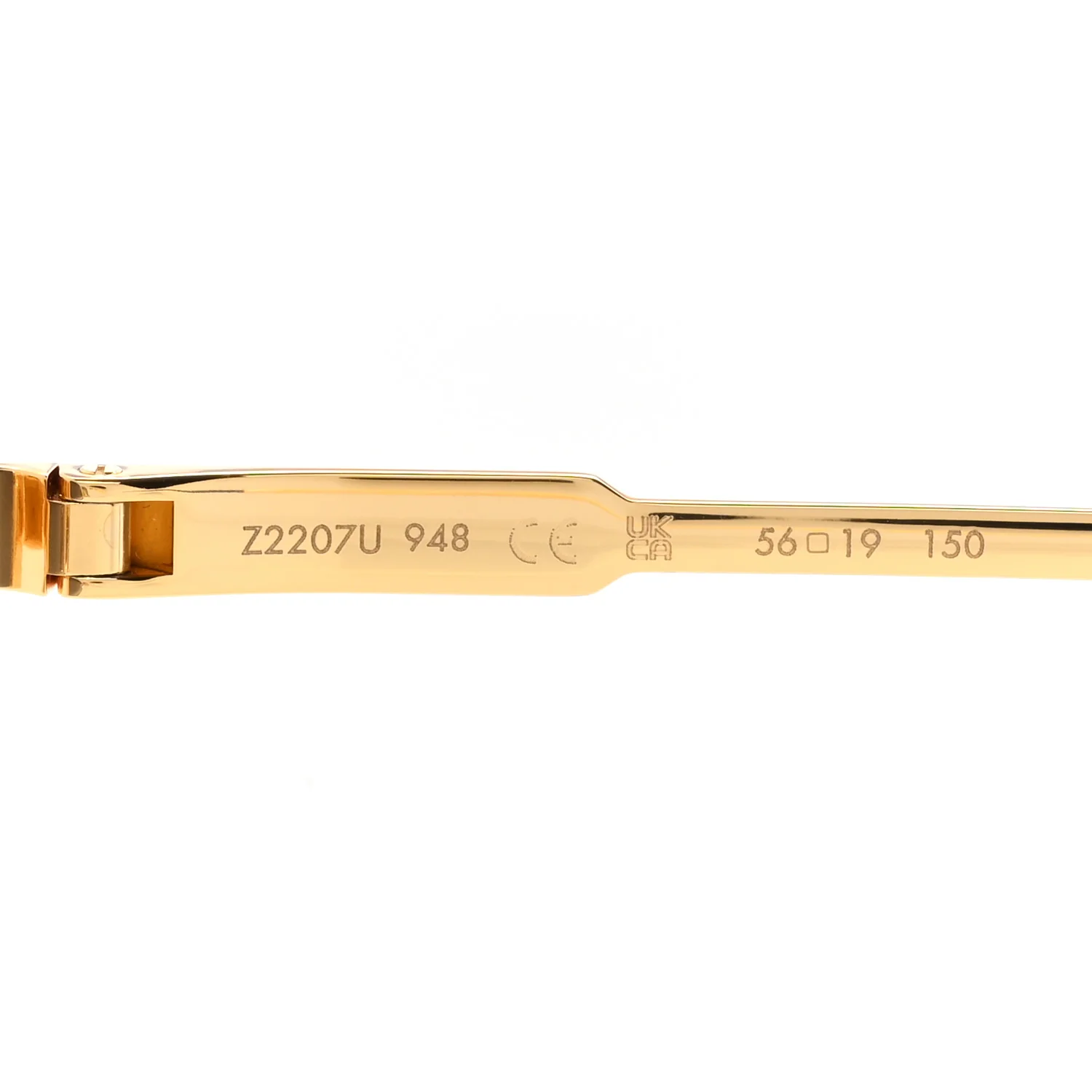 Metal Square Sunglasses Z2207U Gold - Image 6