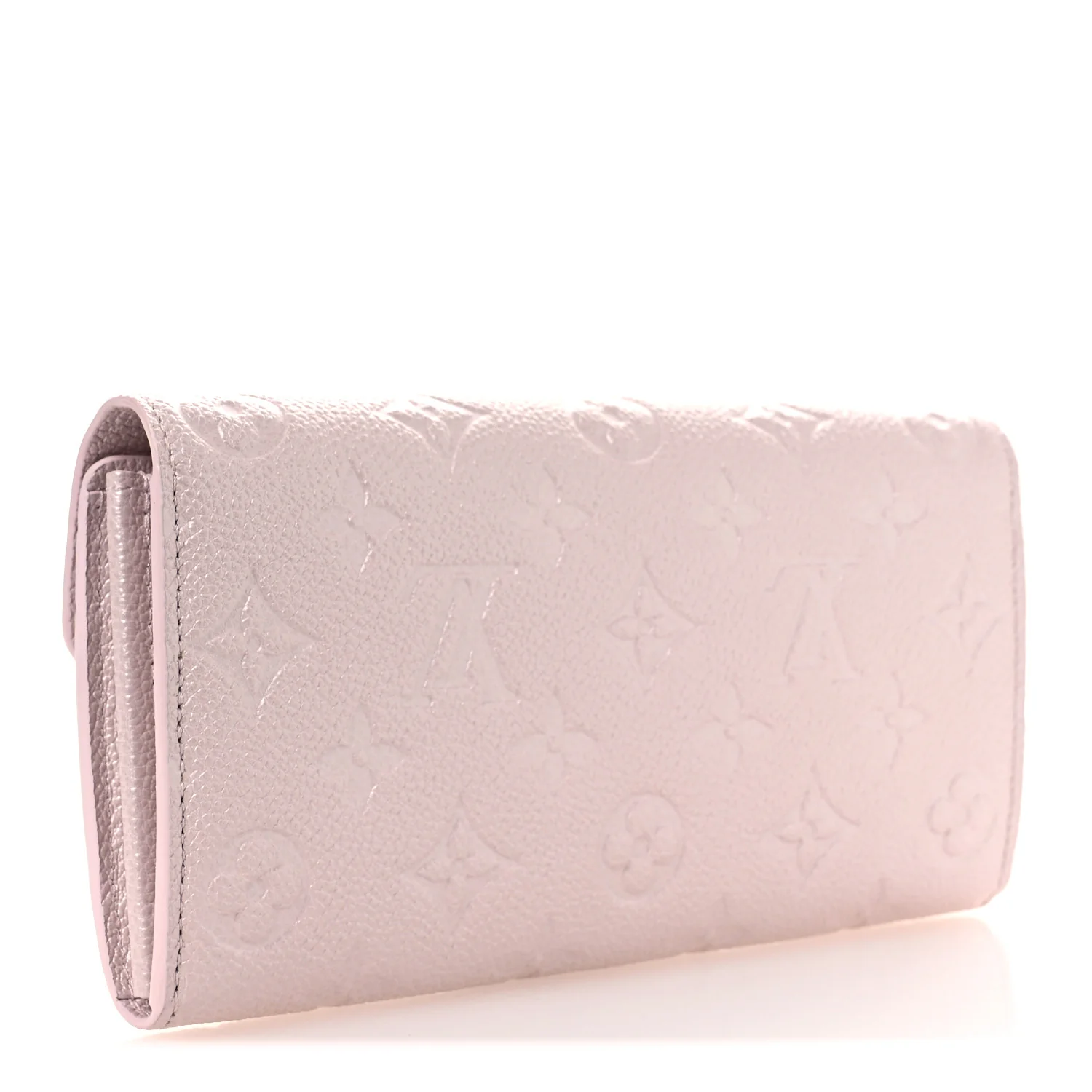Metallic Empreinte Monogram Crystal Snowflake Sarah Wallet Pearly Lilac - Image 3