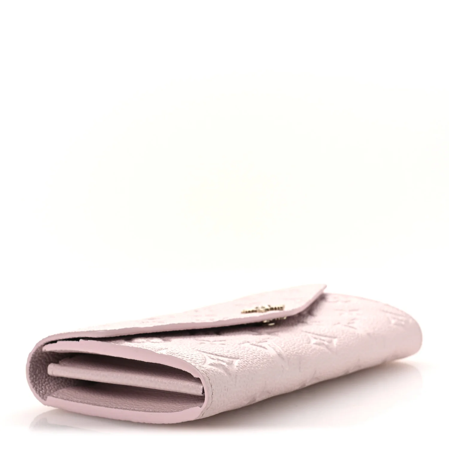 Metallic Empreinte Monogram Crystal Snowflake Sarah Wallet Pearly Lilac - Image 4