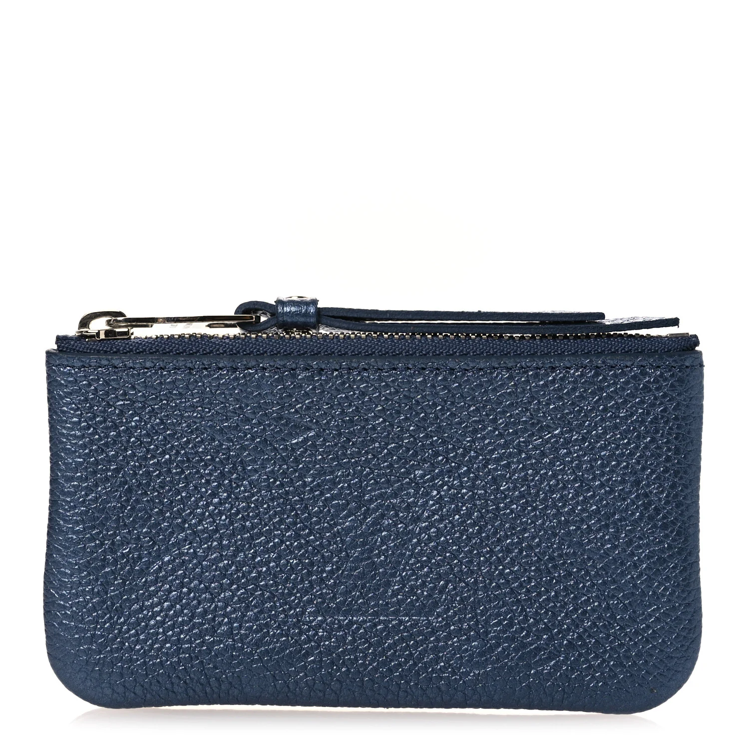 Metallic Empreinte Monogram Giant Key Pouch Navy Nacre
