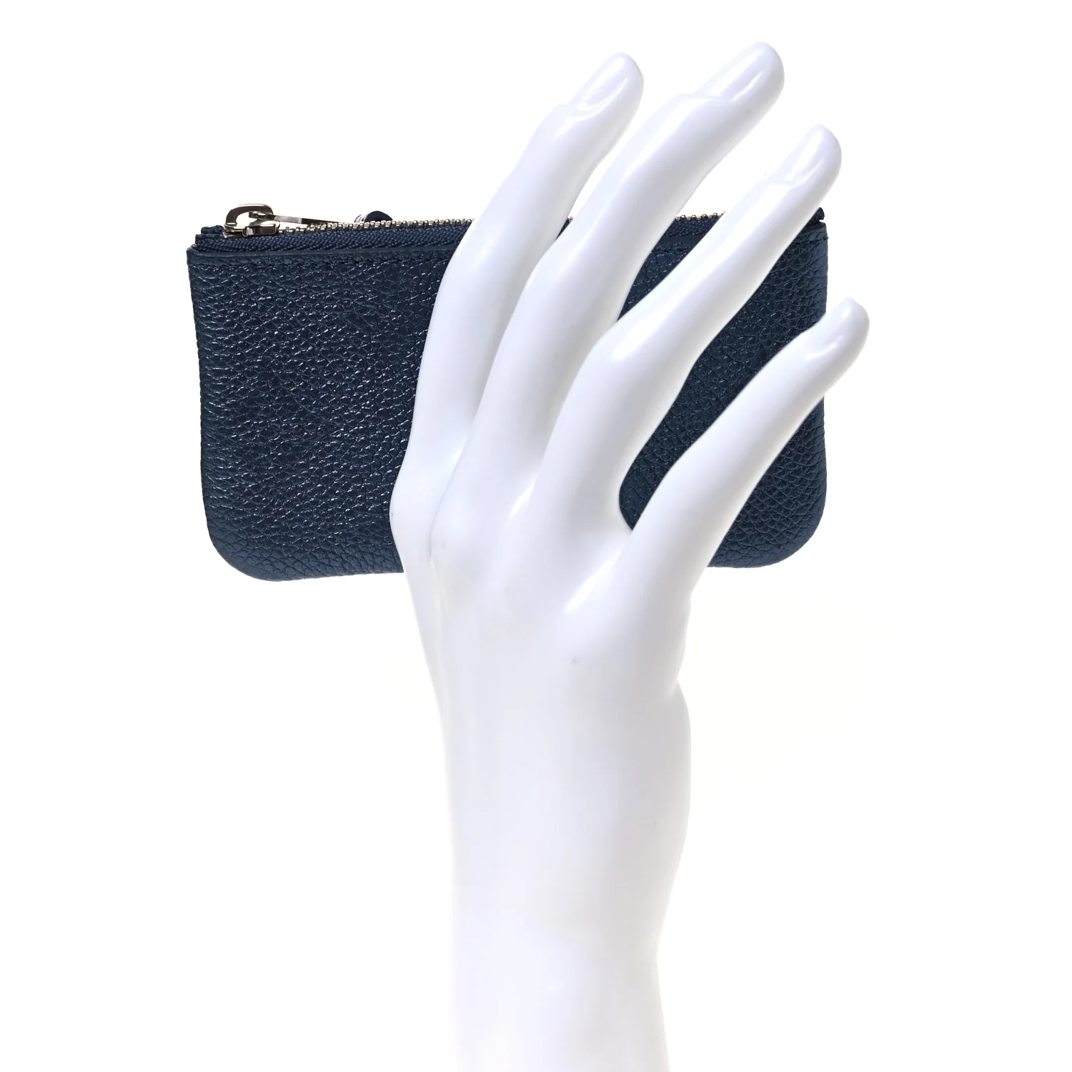 Metallic Empreinte Monogram Giant Key Pouch Navy Nacre - Image 2