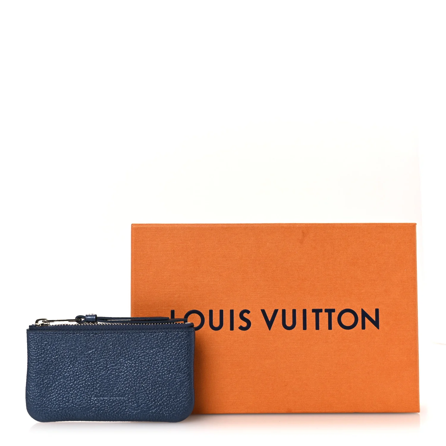 Metallic Empreinte Monogram Giant Key Pouch Navy Nacre - Image 8
