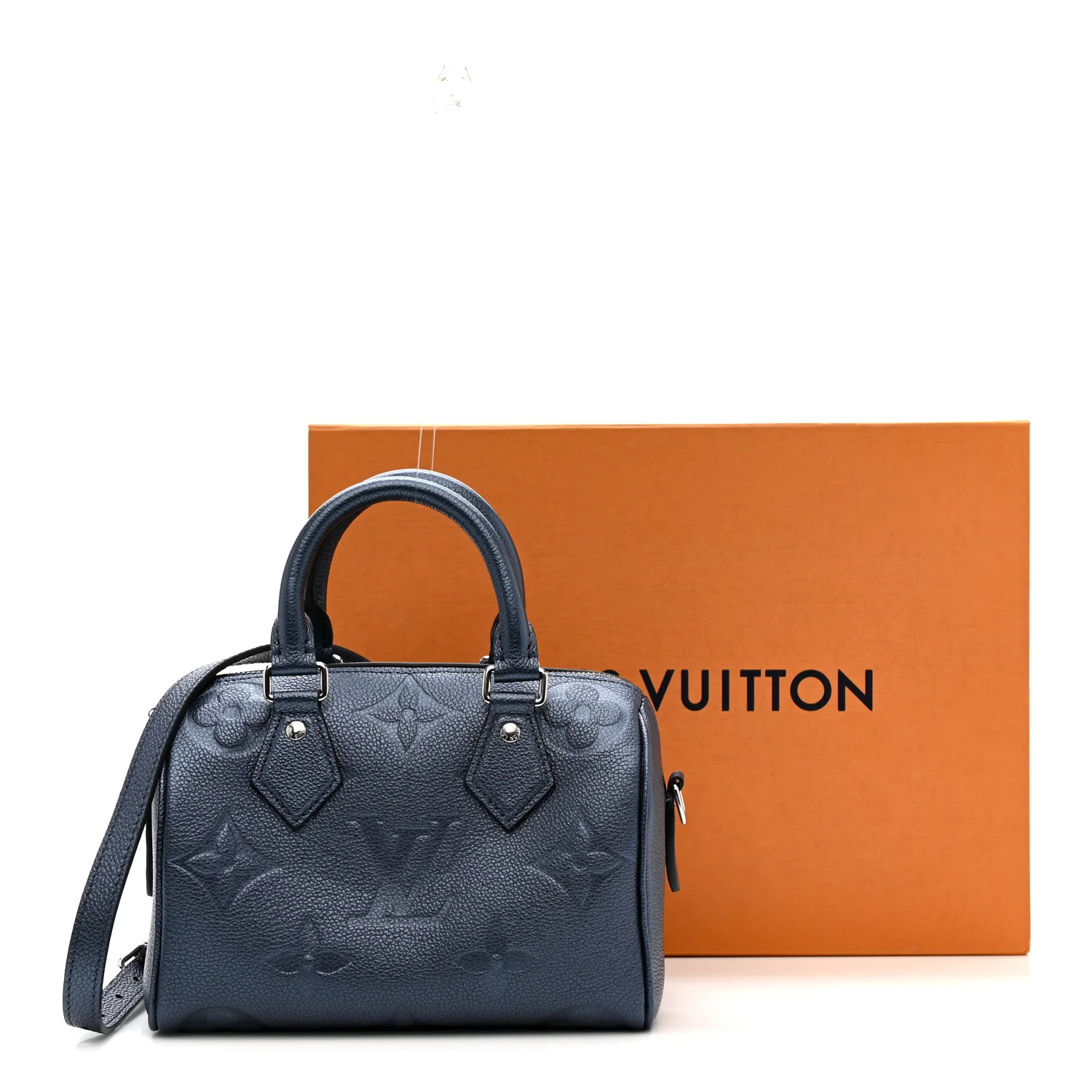 Metallic Empreinte Monogram Giant Speedy Bandouliere 20 Navy Nacre - Image 11